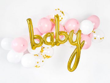 partydeco Luftballon, Folienballon Baby / Babyparty 73.5cm, gold