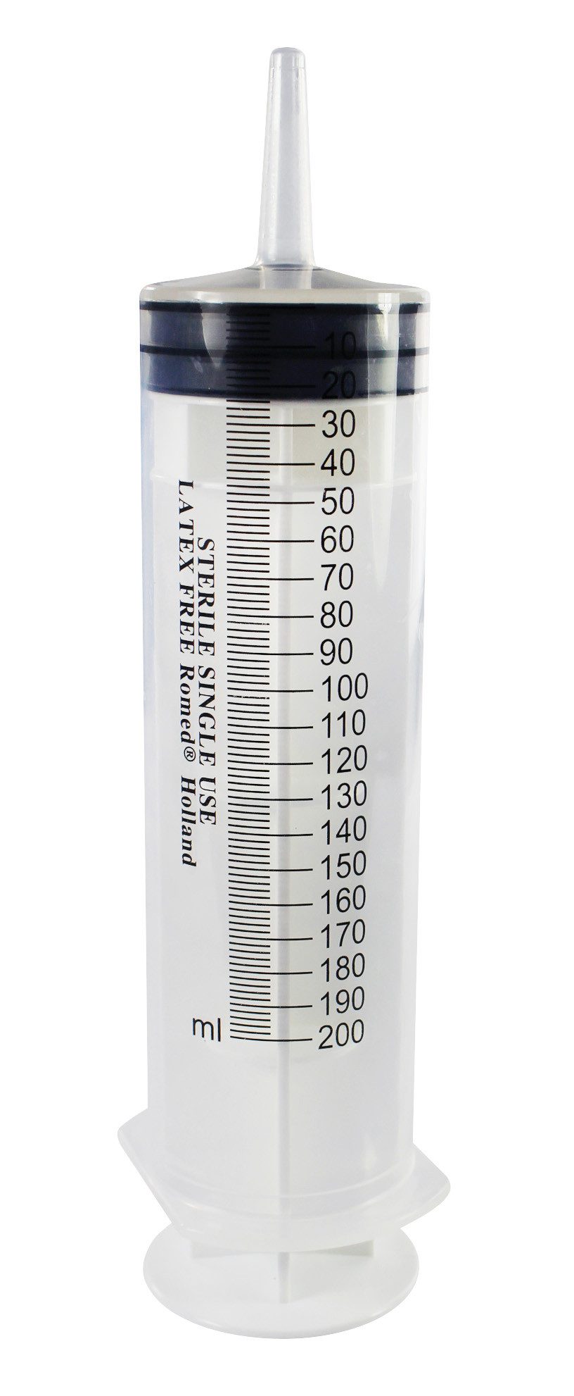 Romed Einwegspritze Wund- & Blasenspritze, 200 ml, 3-teilig, mit Luer-Ansatz, (1-St)