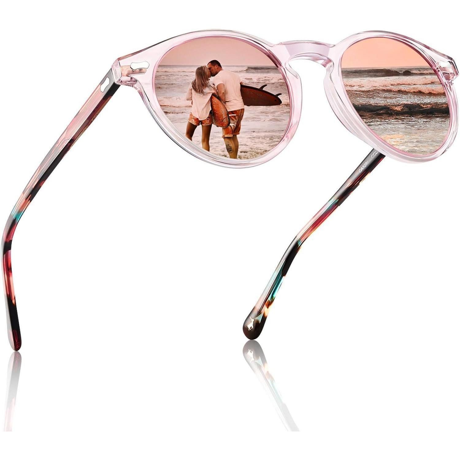 LuxusKollektion Retrosonnenbrille Runde polarisierte Sonnenbrille Damen UV4 günstig online kaufen