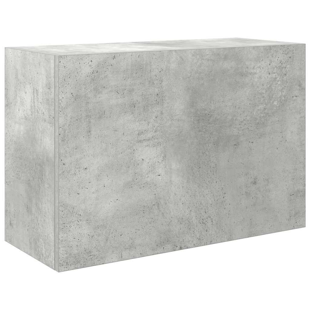vidaXL Badezimmerspiegelschrank Bad-Wandschrank Betongrau 60x25x40 cm Holzwerkstoff (1-St)