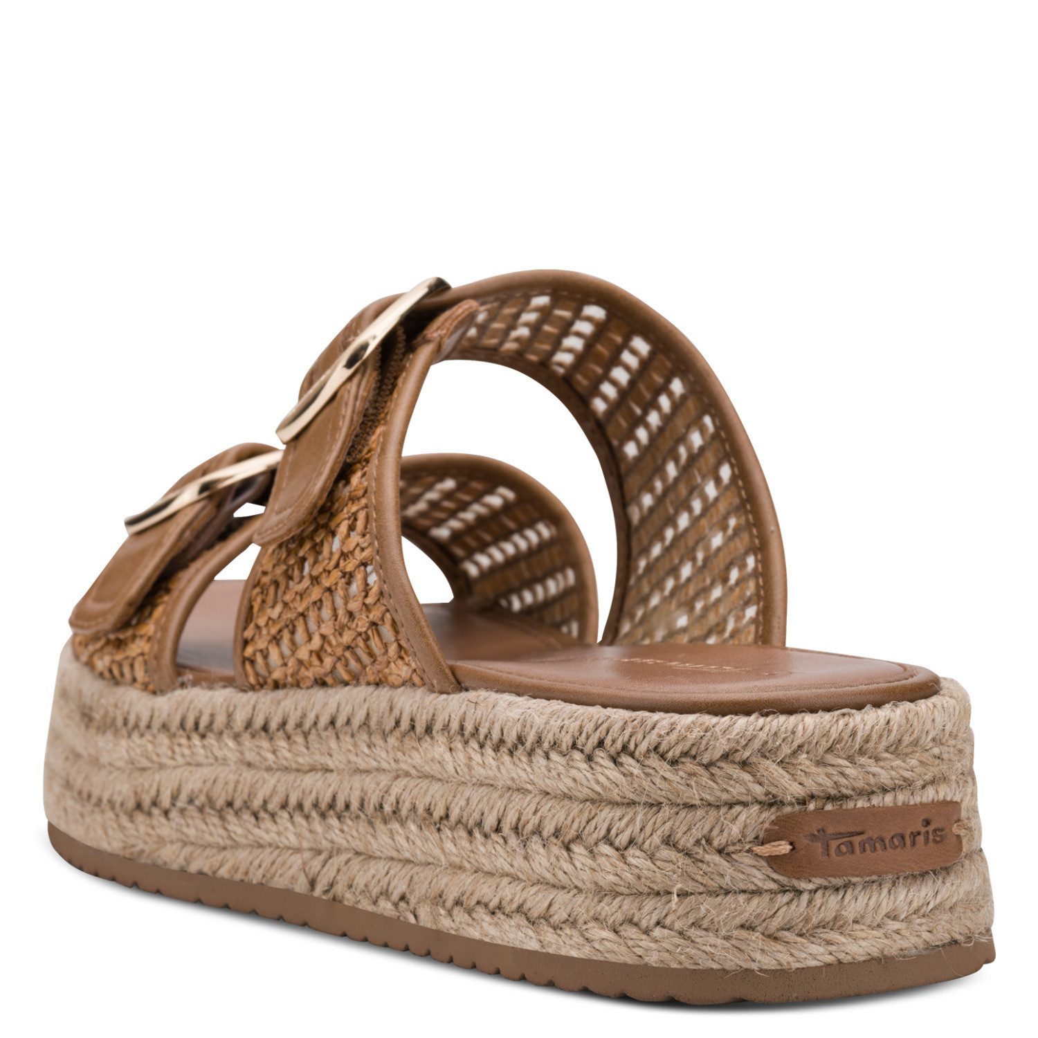 Tamaris Pantolette Plateau, Sommerschuh, Schlüpfschuh mit sommerlicher Lochung