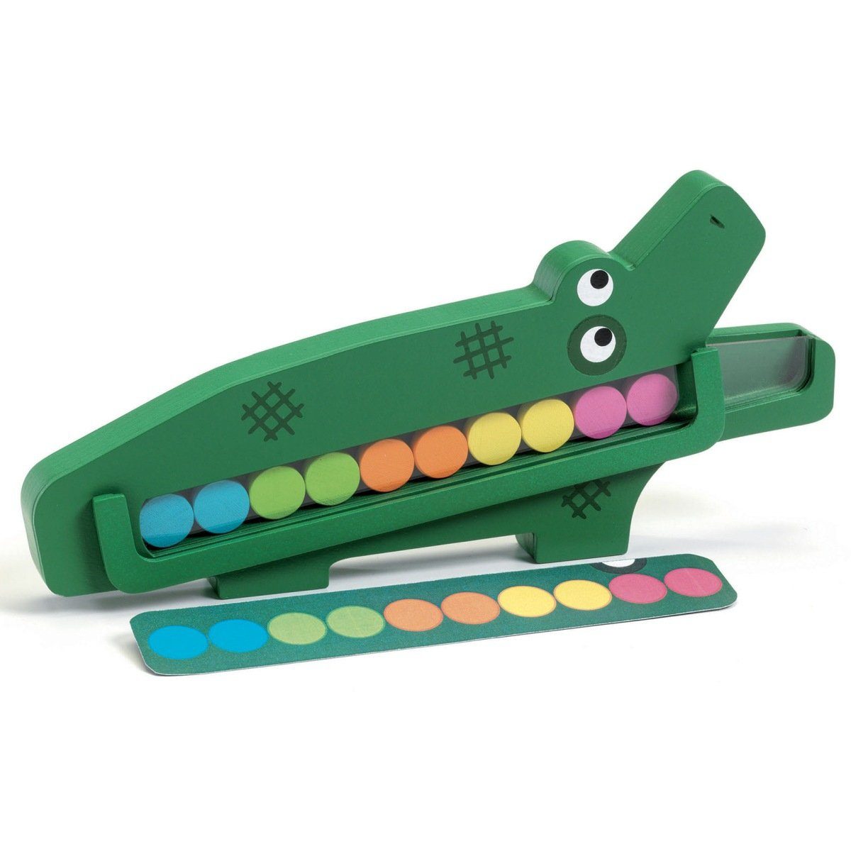 DJECO Lernspielzeug Lernspiel Crococroc Holzkrokodil Logikspiel günstig online kaufen
