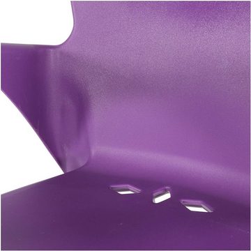 Lesli Living Stapelstuhl Stapelstuhl Gartenstuhl 4er Set violett Kunststoff stapelbar 85 cm