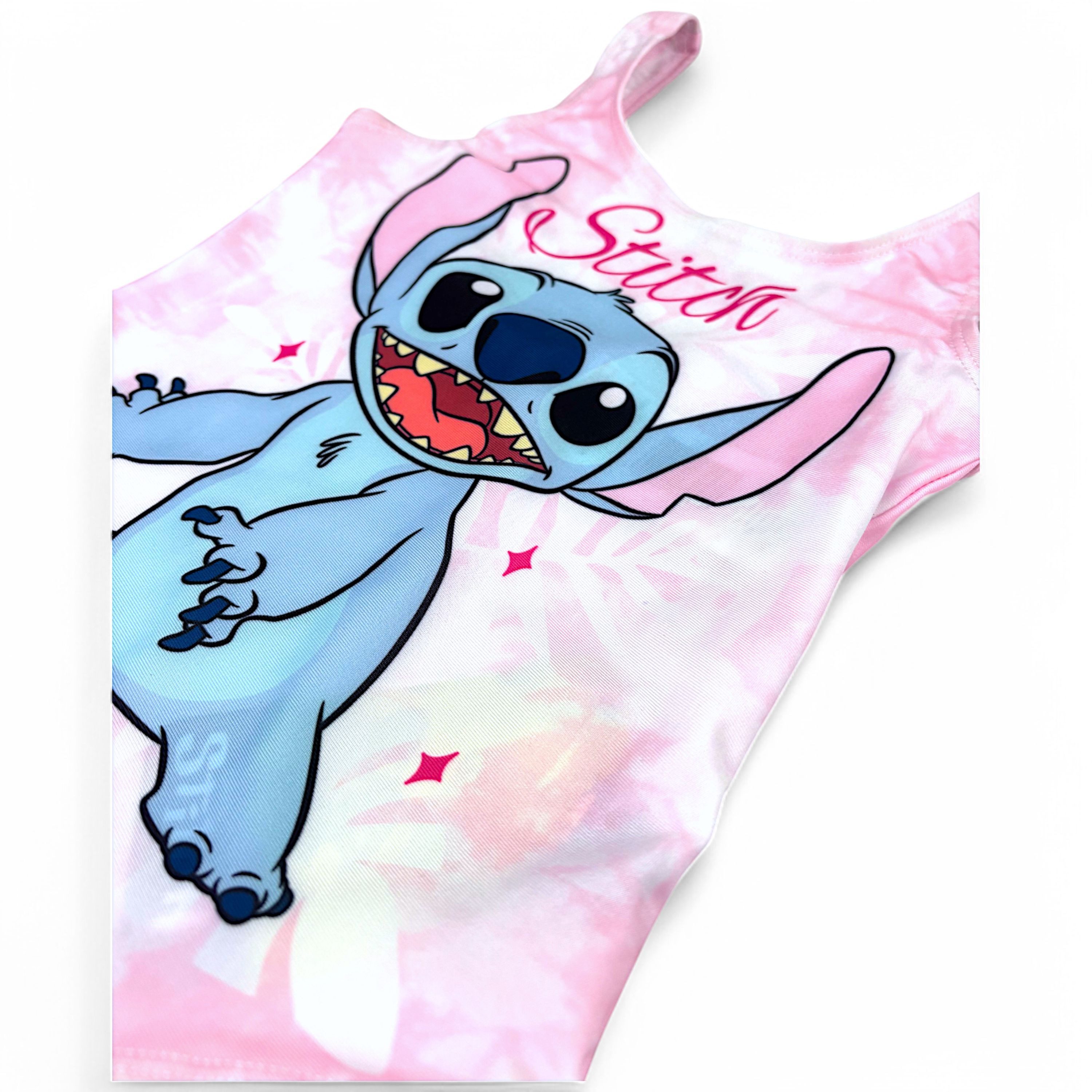 Lilo & Stitch Badeanzug Stitch Mädchen Schwimmanzug mit Rüschen Gr. 98 - 128 cm