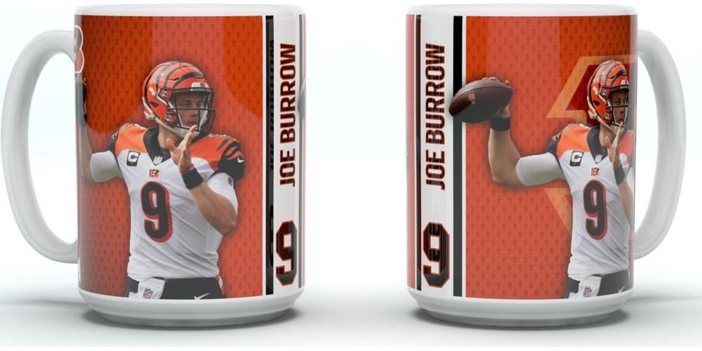 Cincinnati Bengals Becher Jumbo Mug Motion Burrow