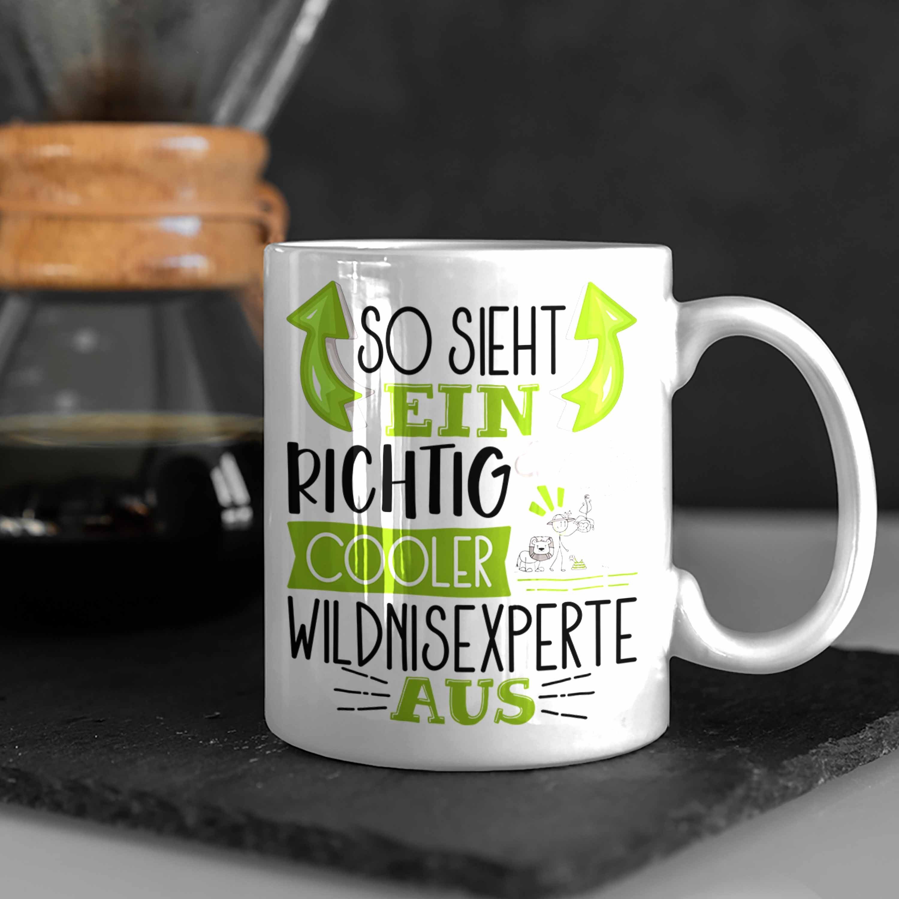 Sieht Cooler Wild Aus Wildnisexperte für Ein Geschenk Weiss So Richtig Tasse Trendation Tasse