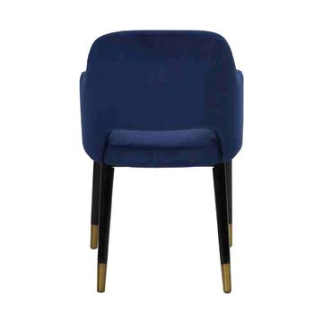 JVmoebel Esszimmerstuhl Luxus 4x Stühle Blauer Küchenmöbel Designer Esszimmerstuhl Holzmöbel (4 St), Made in Europa