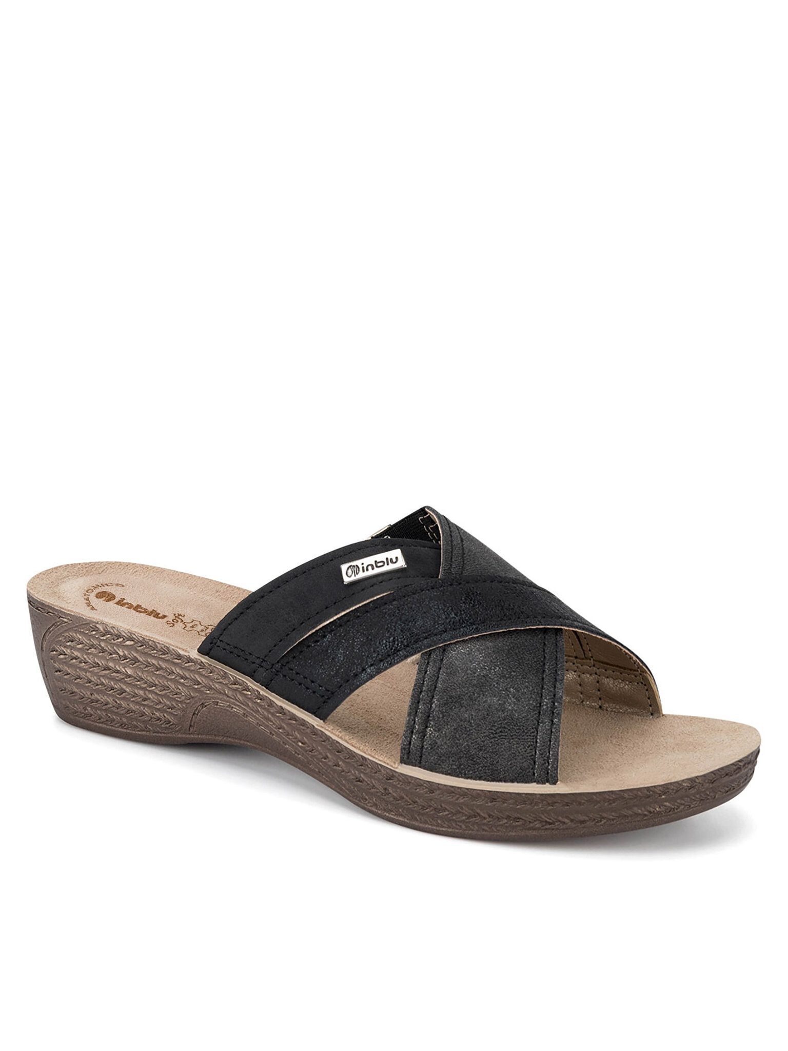 INBLU Pantoletten GL170100 Schwarz Pantolette günstig online kaufen