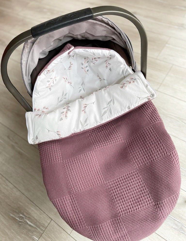 Einschlagdecke 3in1 Einschlagdecke für Autoschale Babyschale Ganzjahres Schlafsack