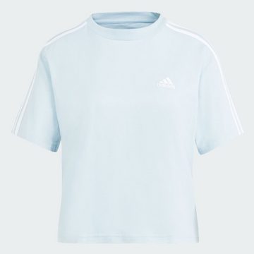 adidas Sportswear T-Shirt ESSENTIALS 3-STREIFEN SINGLE JERSEY CROP-TOP