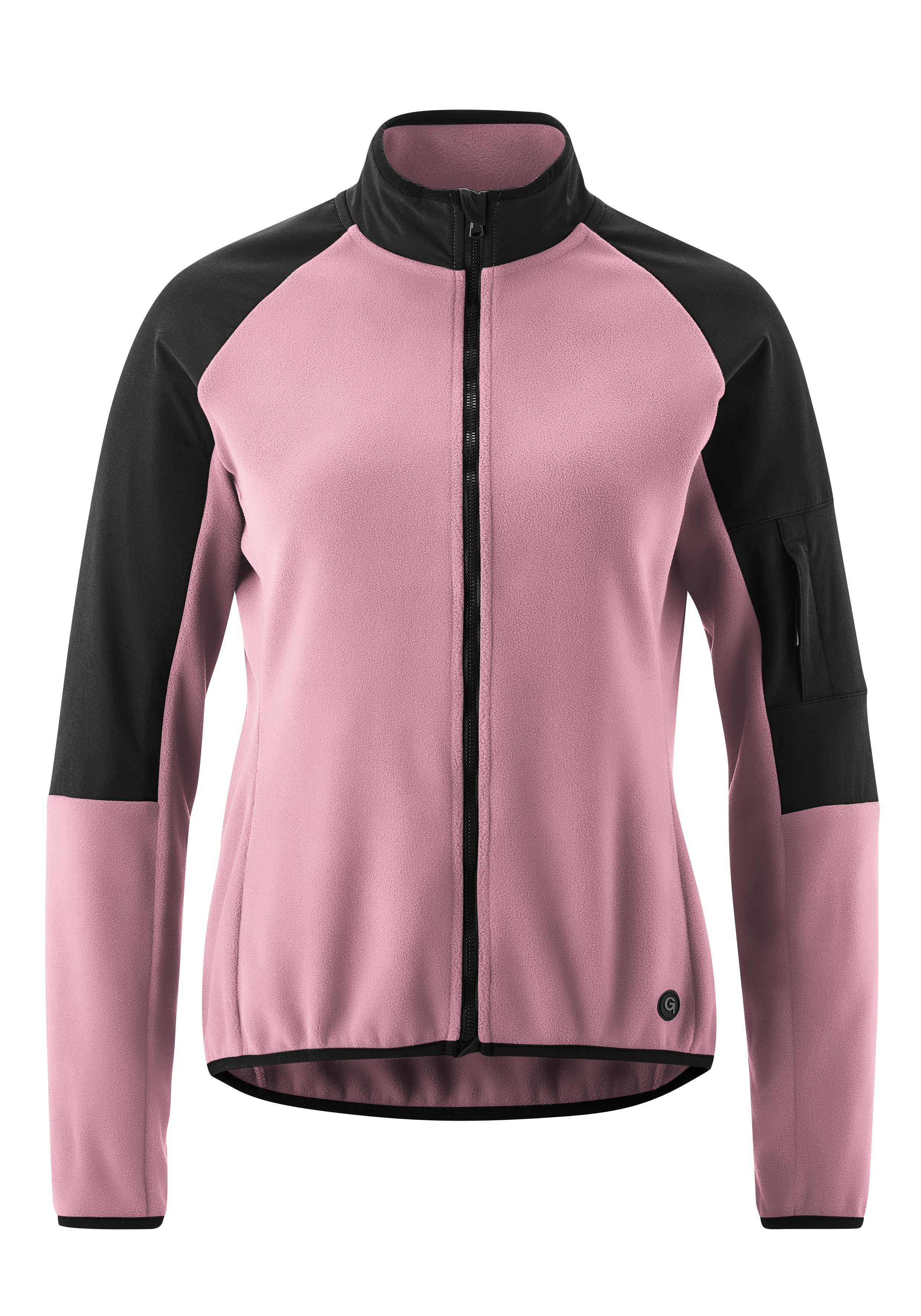 Gonso Radtrikot Adventure Jersey Fleece W Damen Fahrradtrikot langarm, weiches Fleece-Material, Full-Zip Trikot