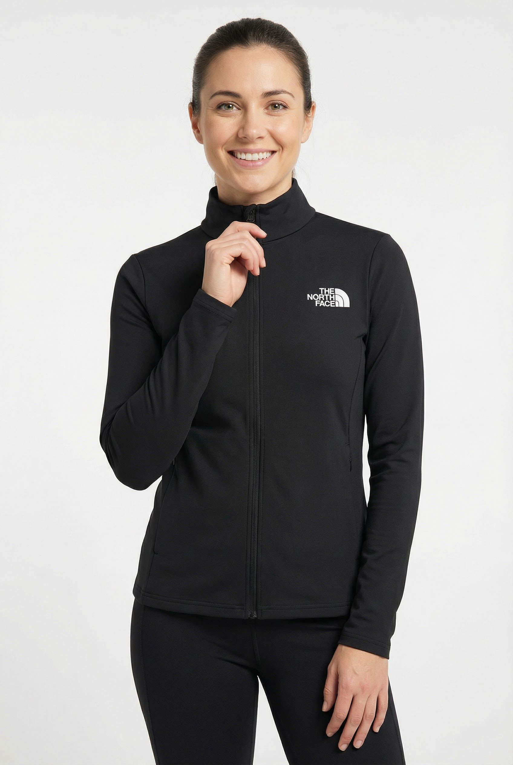 The North Face Trainingsjacke W FLEX FULL ZIP JACKET sportlicher Stil, leichtes und atmungsaktives Material, viel Stretch