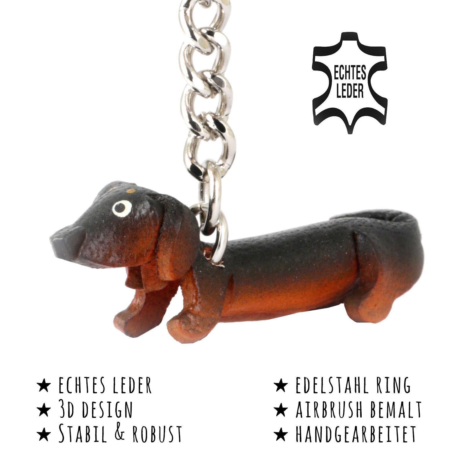 Monkimau Schlüsselanhänger Set Dackel Schlüsselanhänger aus Leder günstig online kaufen