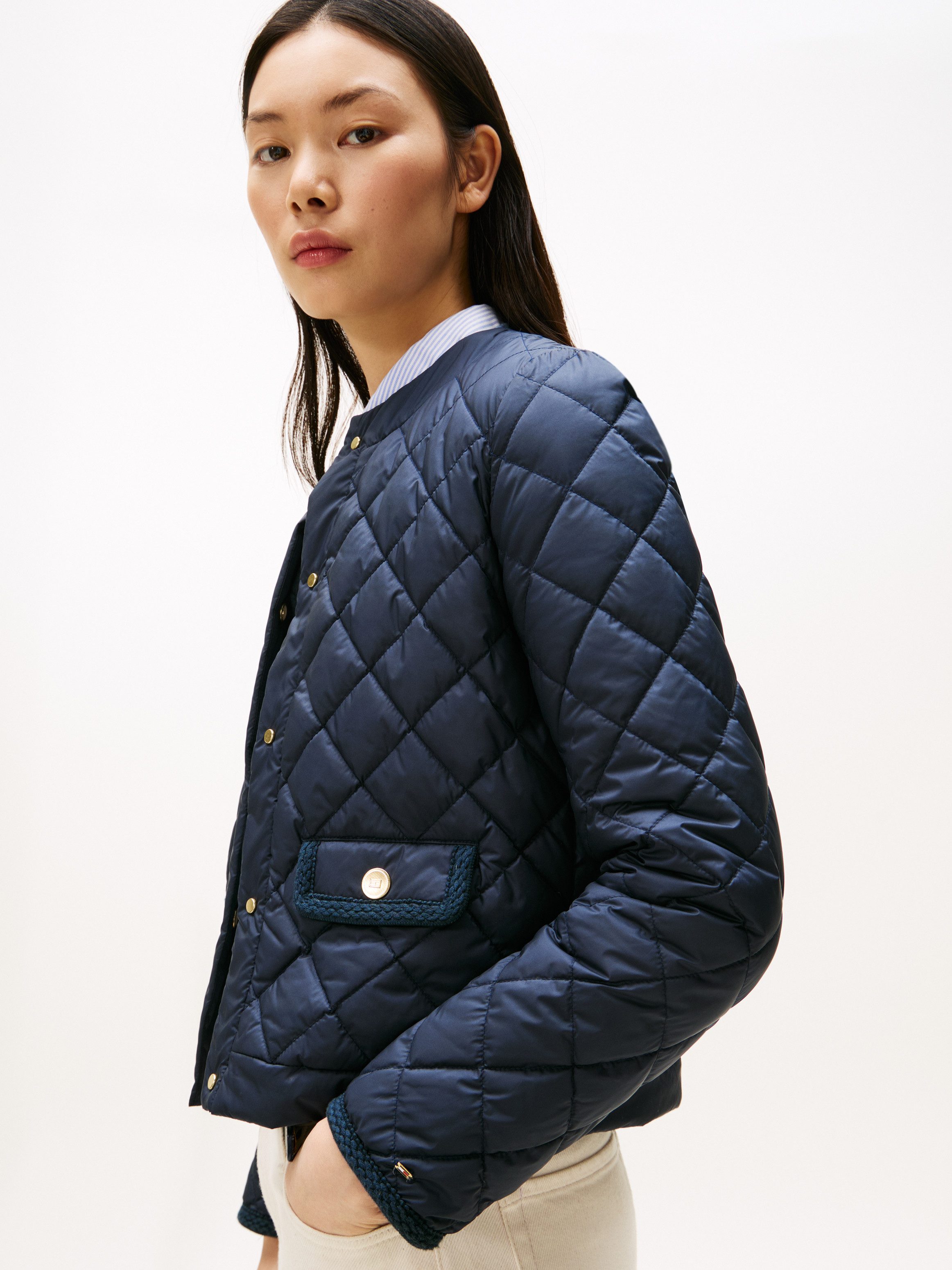 Tommy Hilfiger Steppjacke G/BUTTON QUILTED REG LADY JACKET günstig online kaufen