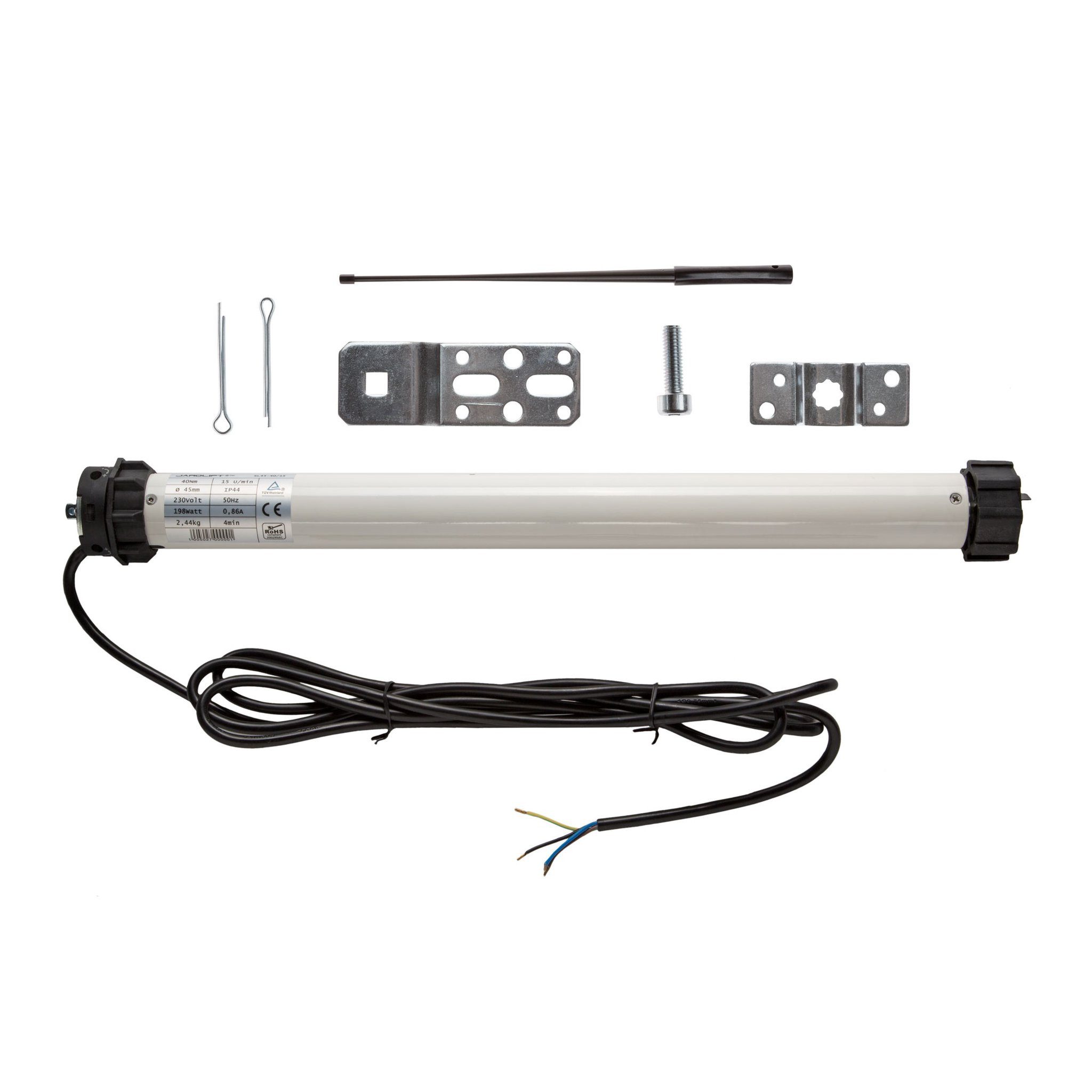 jarolift Rollladenmotor Rollladenmotor SL, SL45 10/15 (10 Nm / SW60), (Packung, 1 St), 60 mm, 10 Nm