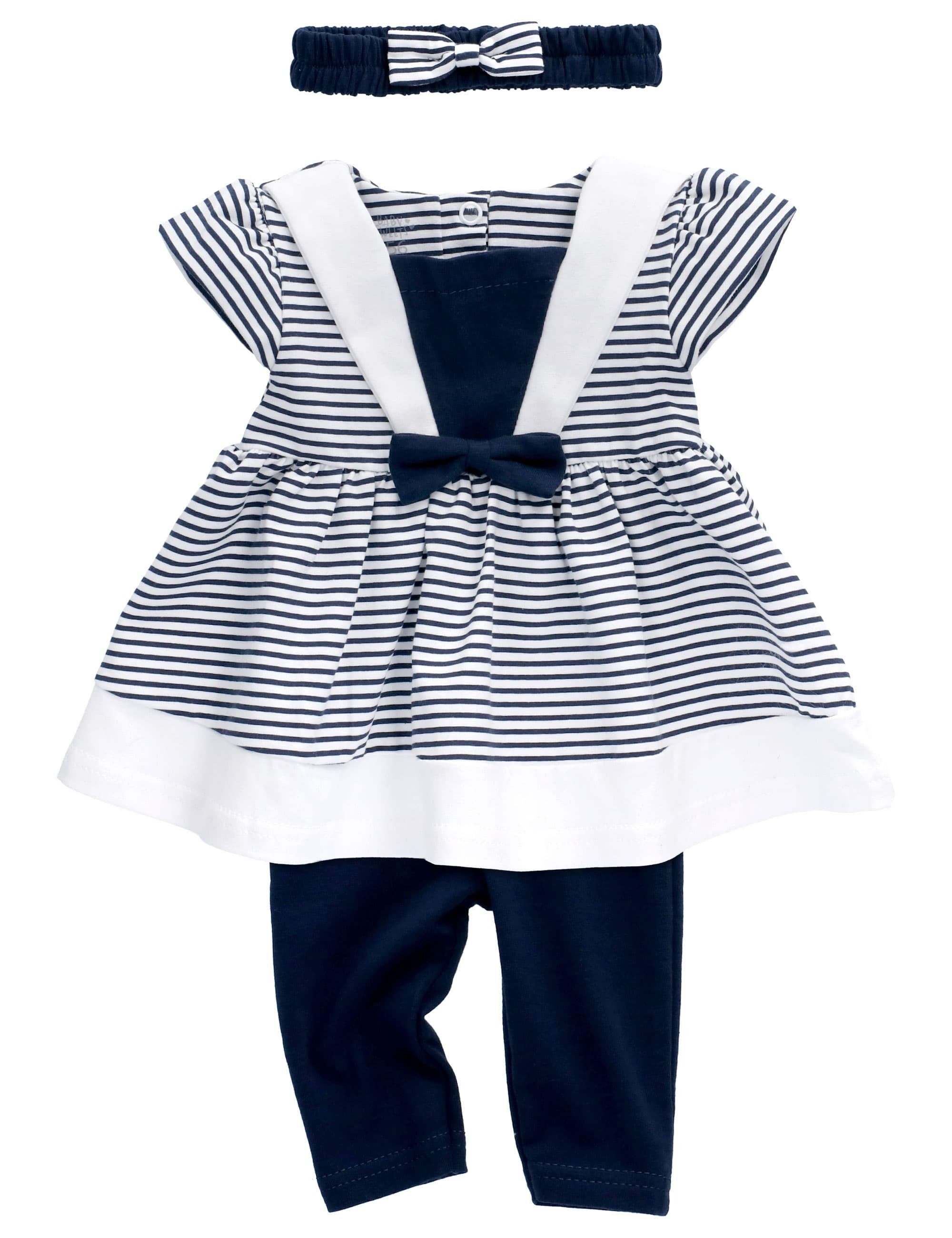 Baby Sweets Kleid & Haarband Set Streifen (3-tlg)