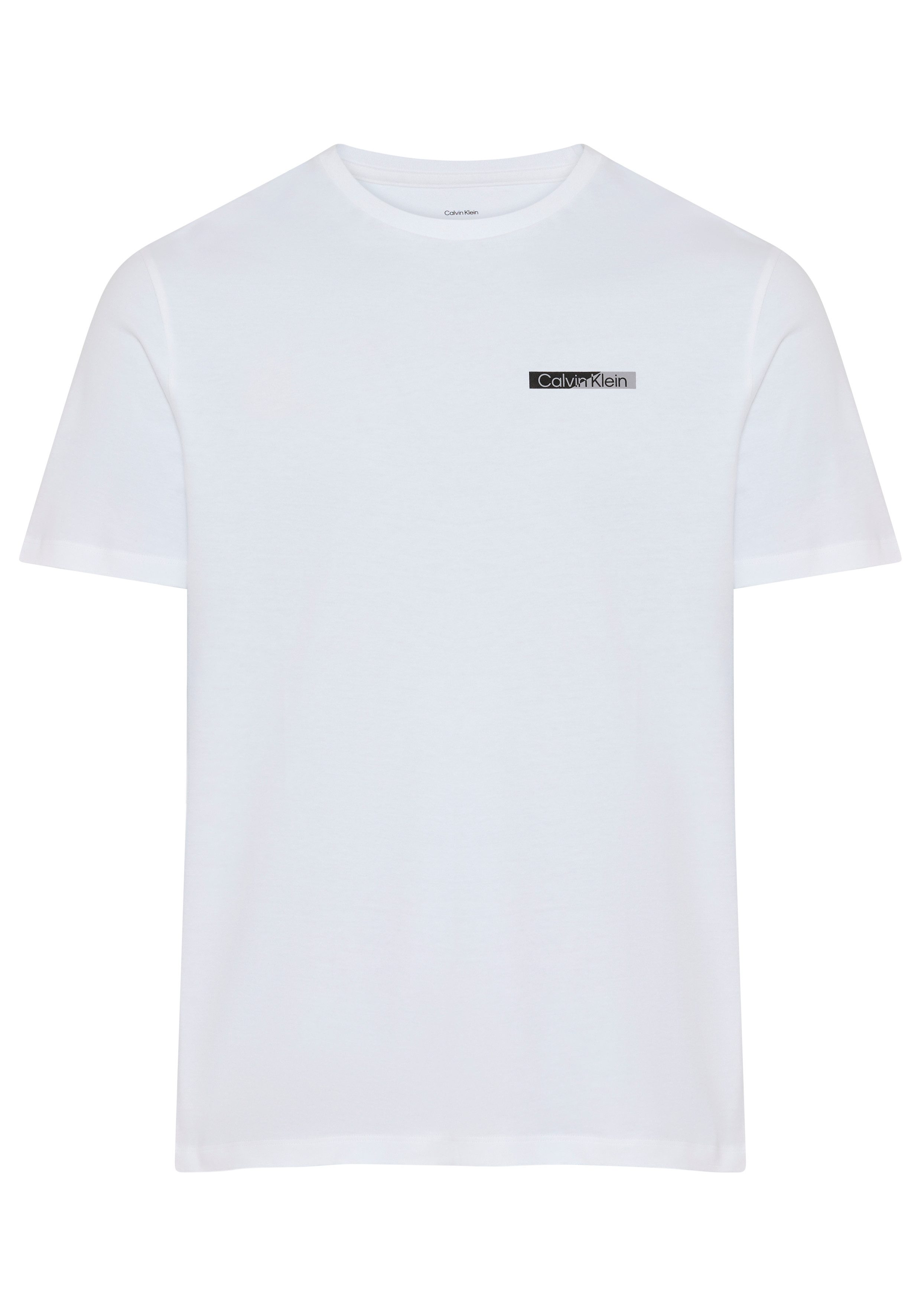Calvin Klein T-Shirt reine Baumwolle, Regular Fit, Brust- und Rückendruck