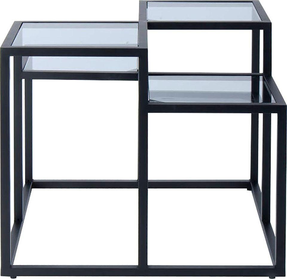 Kayoom Beistelltisch Steps 625, Beistelltisch in elegantem Design, würfelförmig (1-St), stufenförmiges Gestell aus Metall, quadratische Platten, modern
