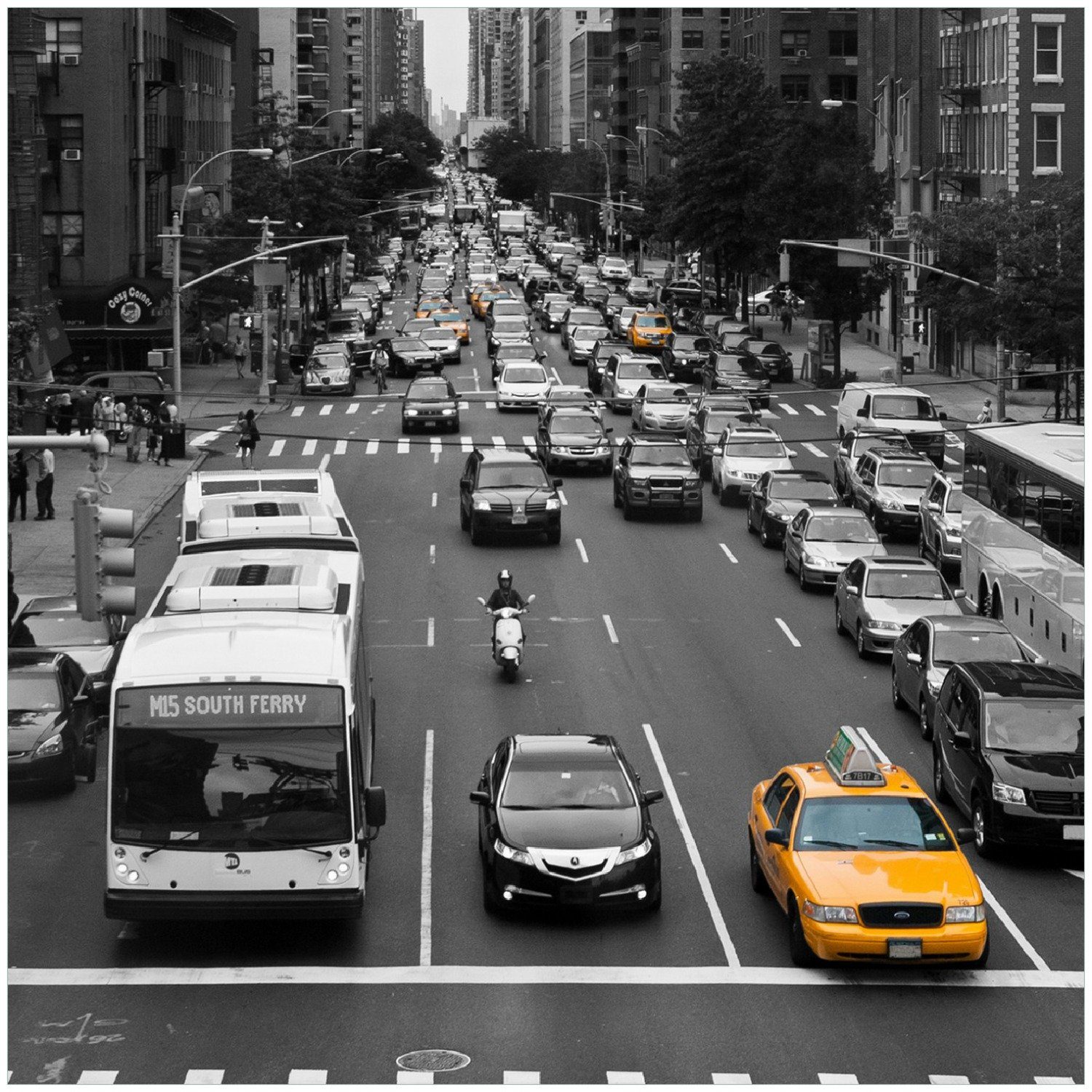 Wallario Memoboard New York Yellow Taxi I