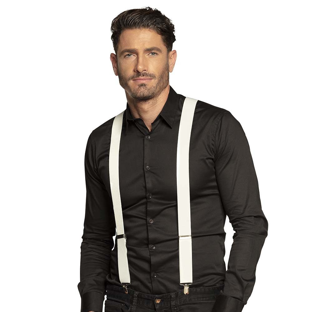 Boland Kostüm Hosenträger weiß günstig online kaufen