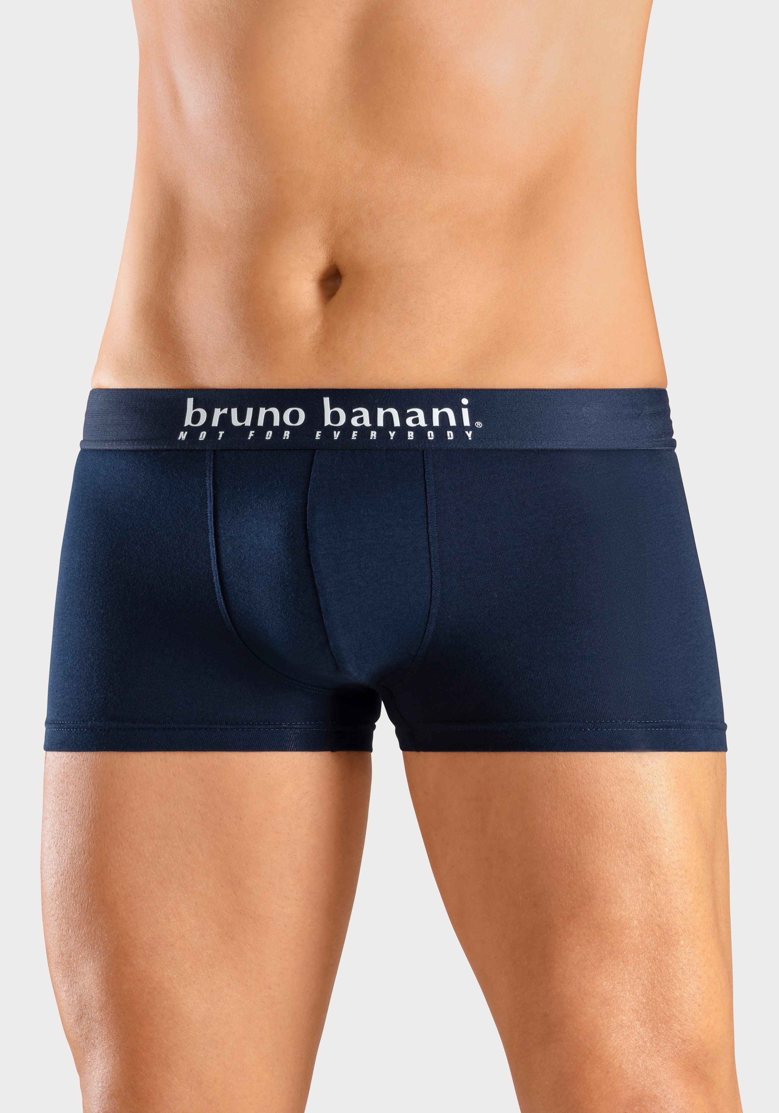 Bruno Banani Boxer Boxershorts für Herren (Packung, 4-St., 4er-Pack) mit Palmendruck und unifarben aus Baumwollmischung – Bild 4 von 5