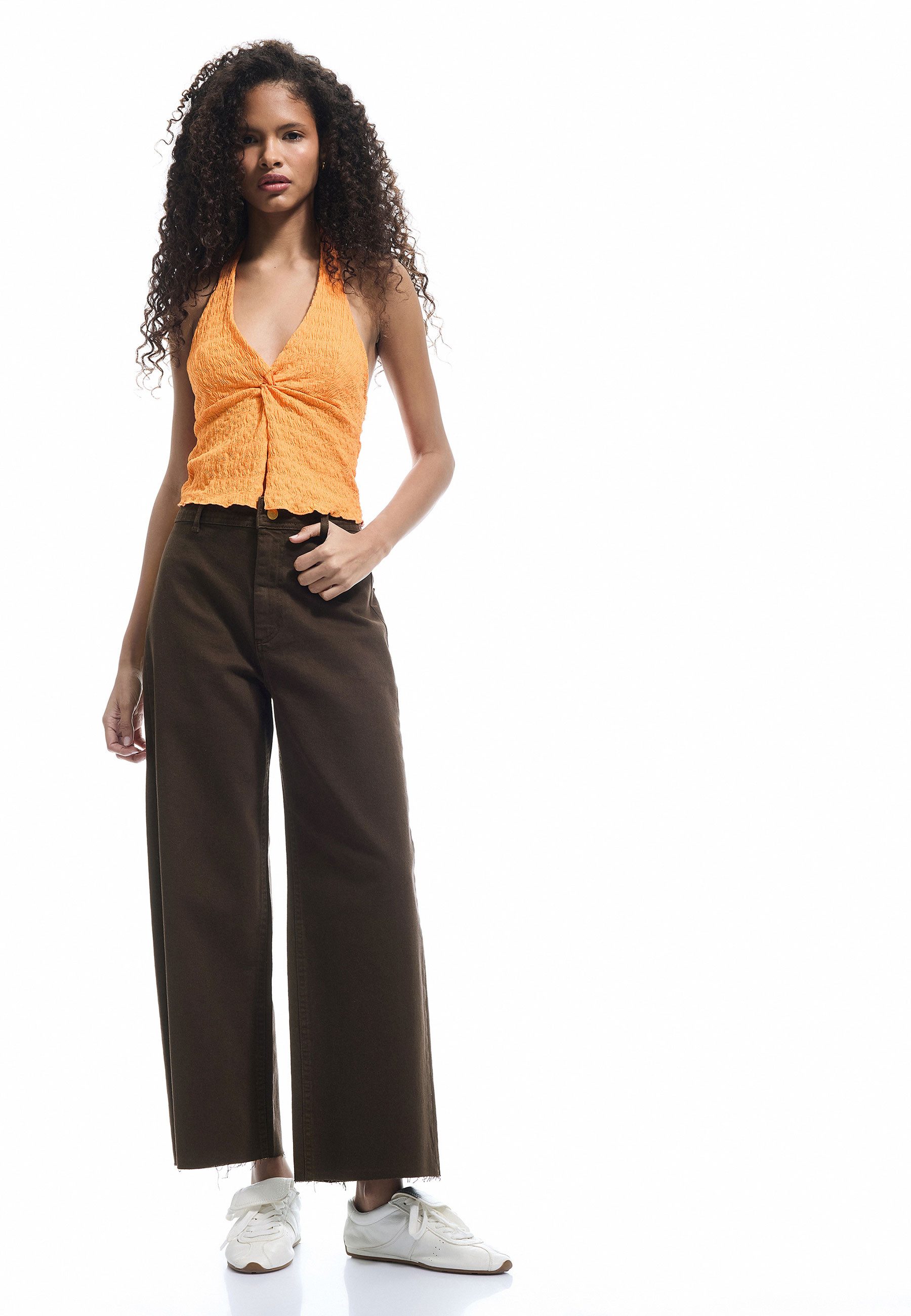 Koton Relax-fit-Jeans Normale Leibhöhe Culotte Relax-fit-Jeans