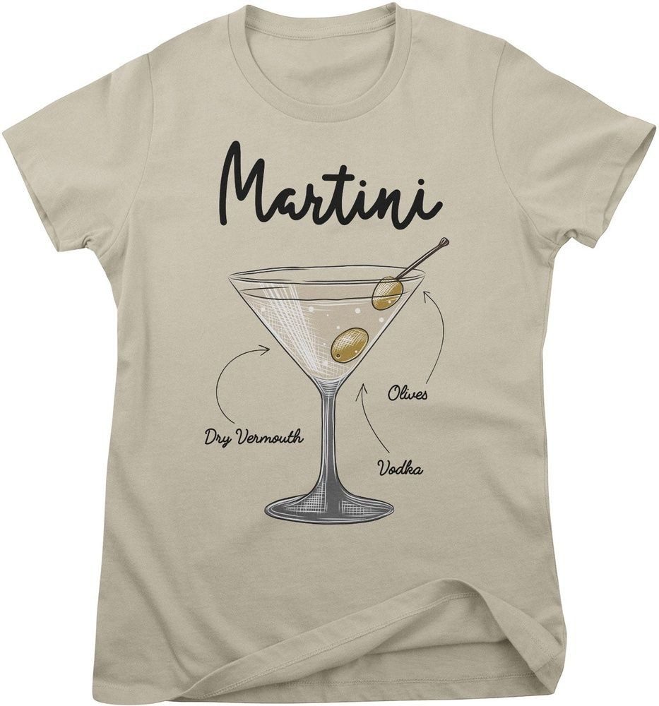 T-Shirt Martini Ingredients Girly Tee