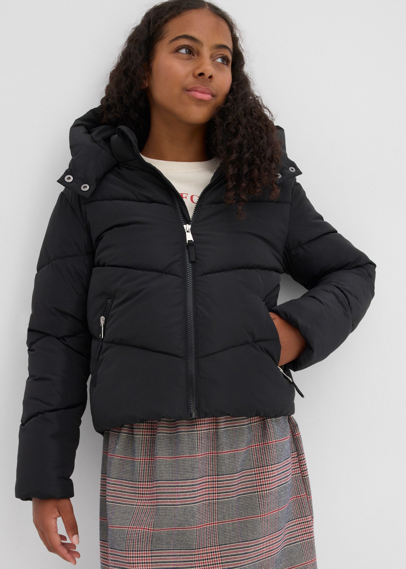 bonprix Winterjacke mit Kapuze, Regular Fit