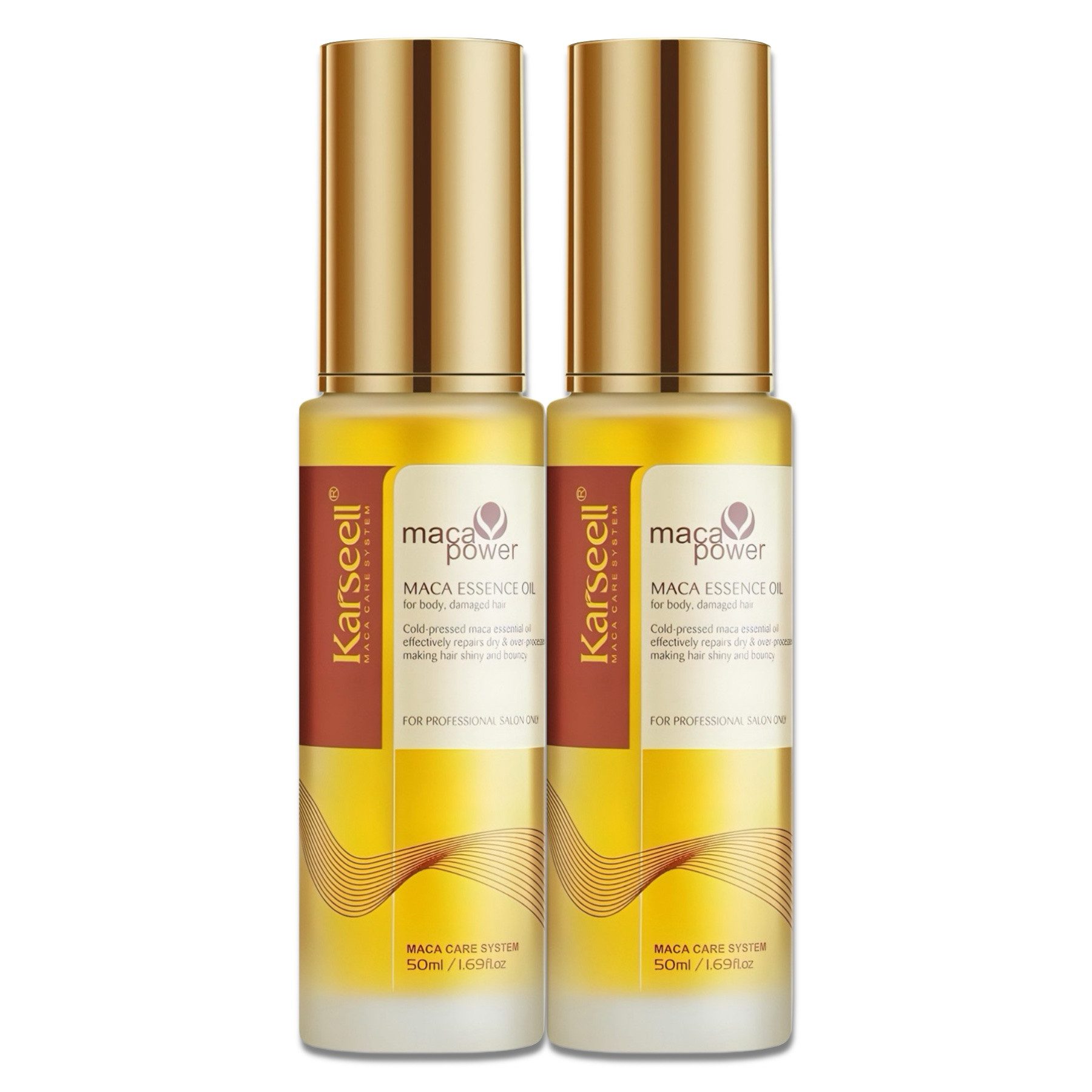 Karseell Haaröl Maca Essence Öl Haaröl für Trockenes Haar Arganöl Haarserum Haarpflege, 2-tlg., Haaröl, Körperöl, Haarpflege, Hautpflege, Karseell