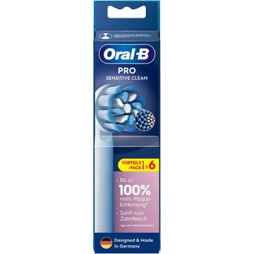 Oral-B Aufsteckbürsten Pro Sensitive Clean 6er - Aufsteckbürsten - weiß