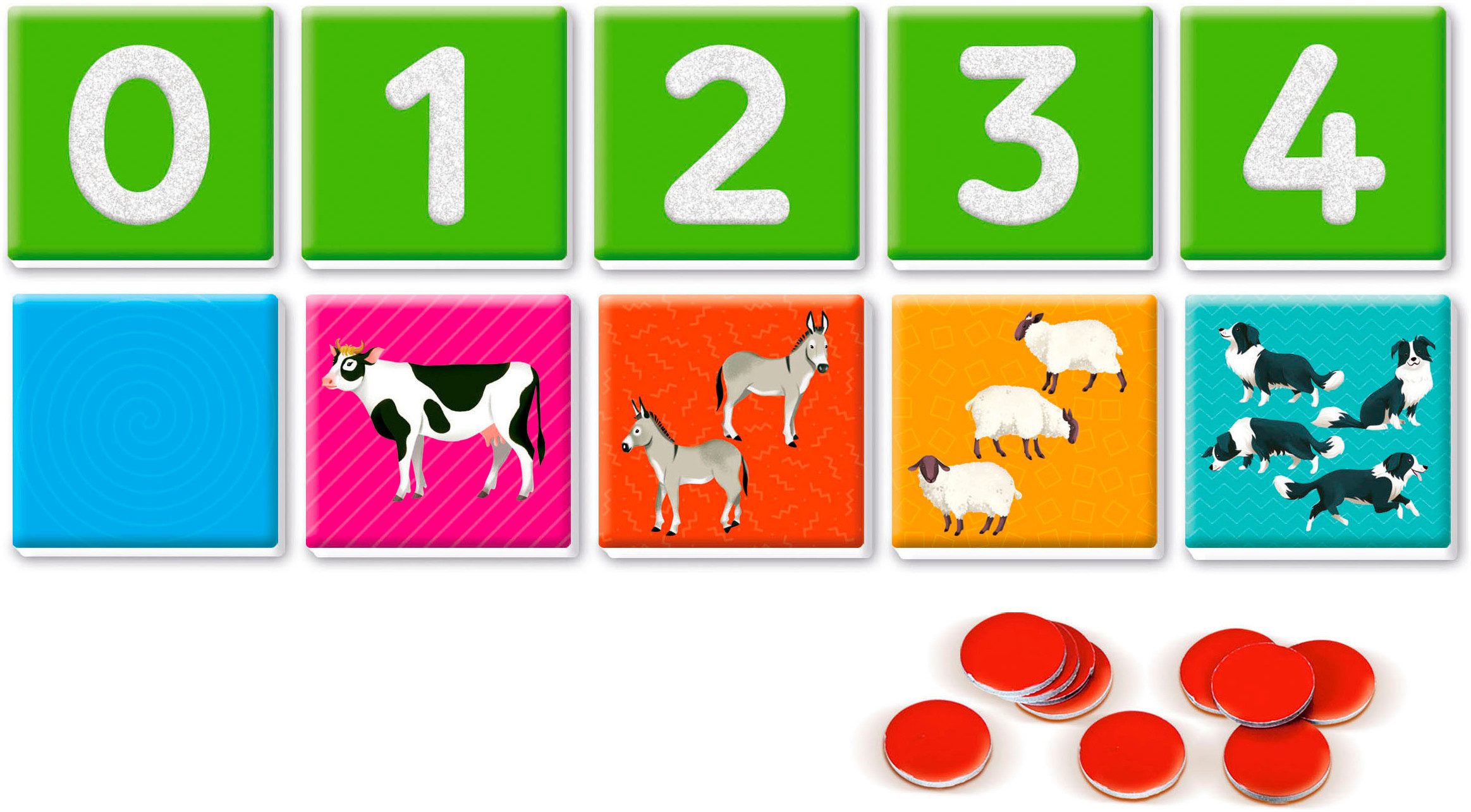 Clementoni® Spiel Education, Taktile Zahlen (Montessori), Lernspiel, Made in Europe