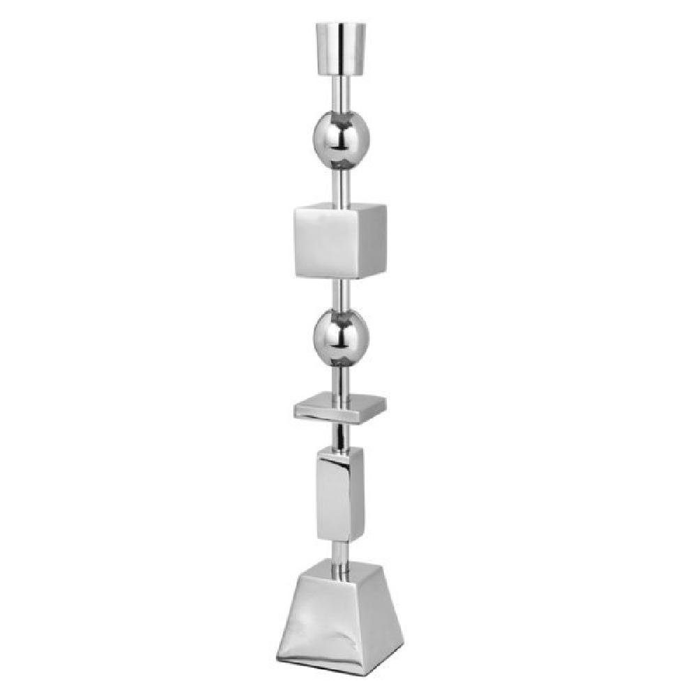 [Super willkommen] Broste Copenhagen Kerzenhalter Kerzenständer Silber (46cm) Geog