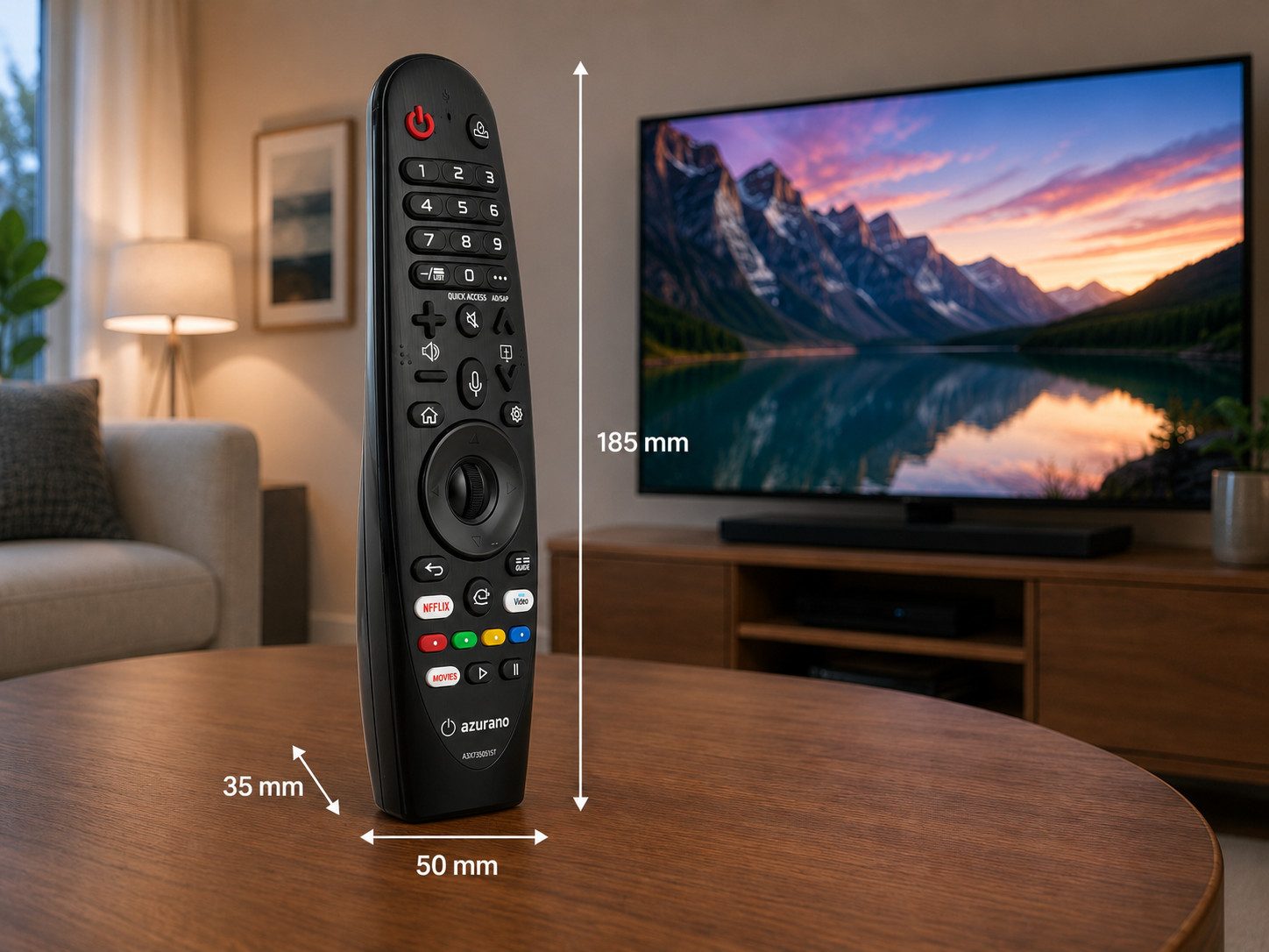azurano Ersatz für LG Magic Remote MR20GA MR19BA MR18BA MR650A MR600 NO Universal-Smart-TV-Fernbedienung (MR20GA, MR19BA, MR18BA, MR650A, MR600)