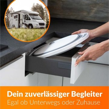 Upgrade4cars Schneidebrett Multifunktion Schneidebrett & Spülbecken, Camping Faltschüssel, Wohnmobil Zubehör Gadgets