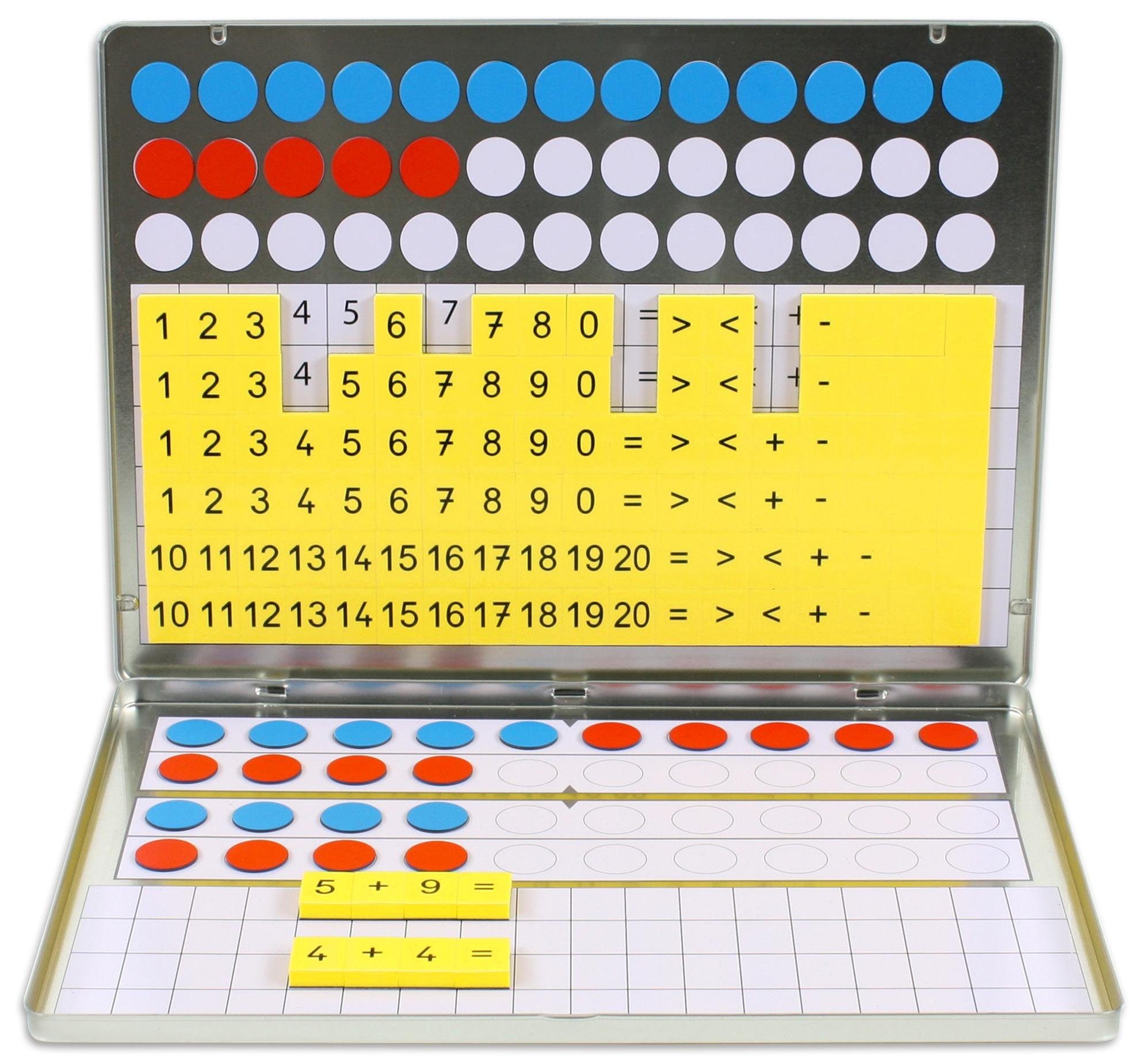 Betzold Lernspielzeug 1, 2, 3 ... Zahlenzauberei – Rechenmagnetbox Zahlen Lernen