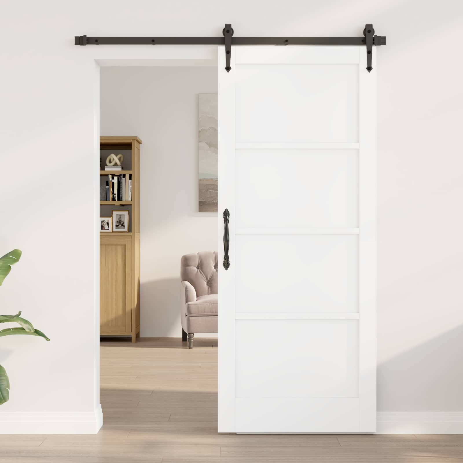 vidaXL Haustür Interior Tür Weiß 83 x 202 cm Sperrholz (1-St)