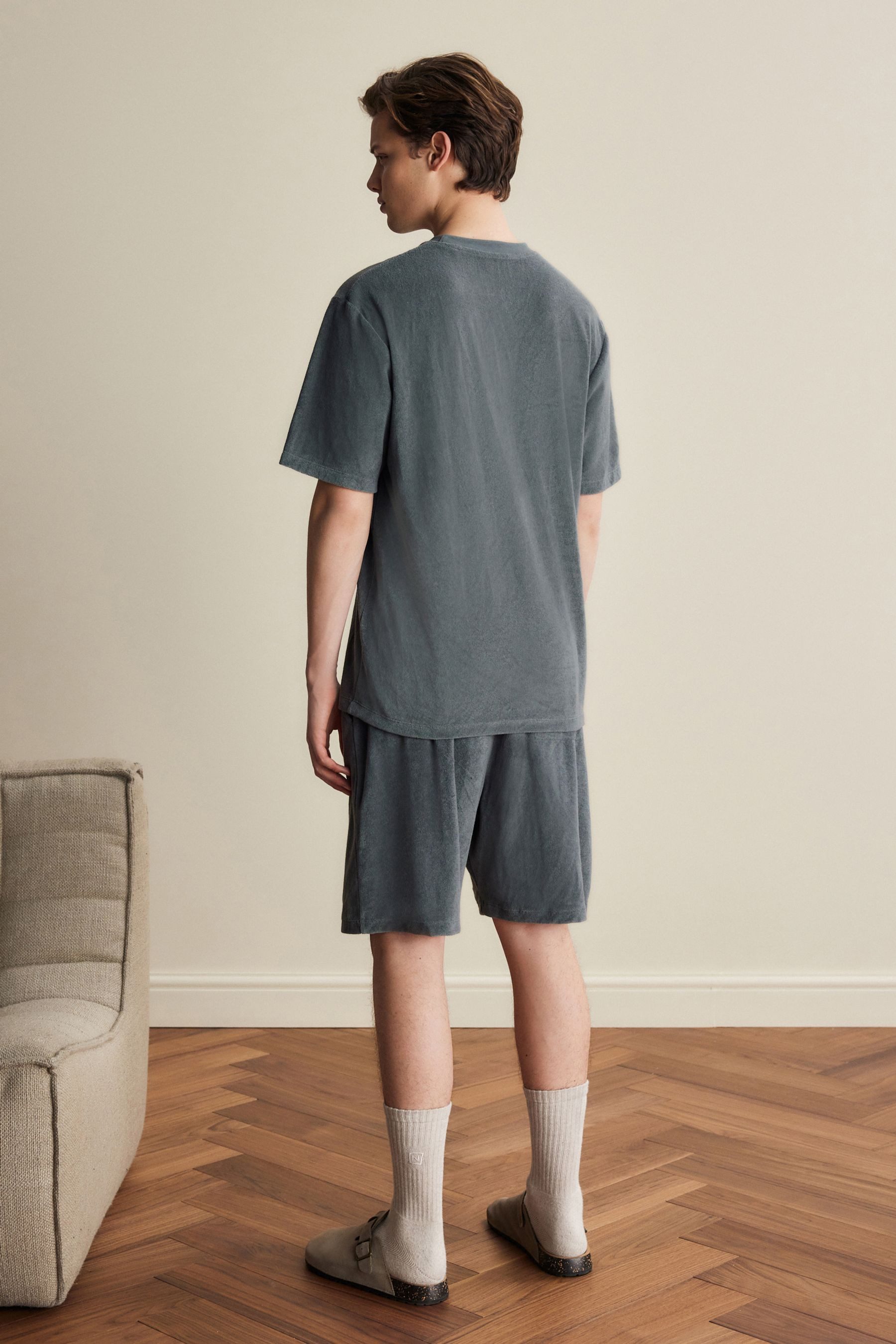 Next Pyjama Frottee-Schlafanzug mit Shorts (2 günstig online kaufen