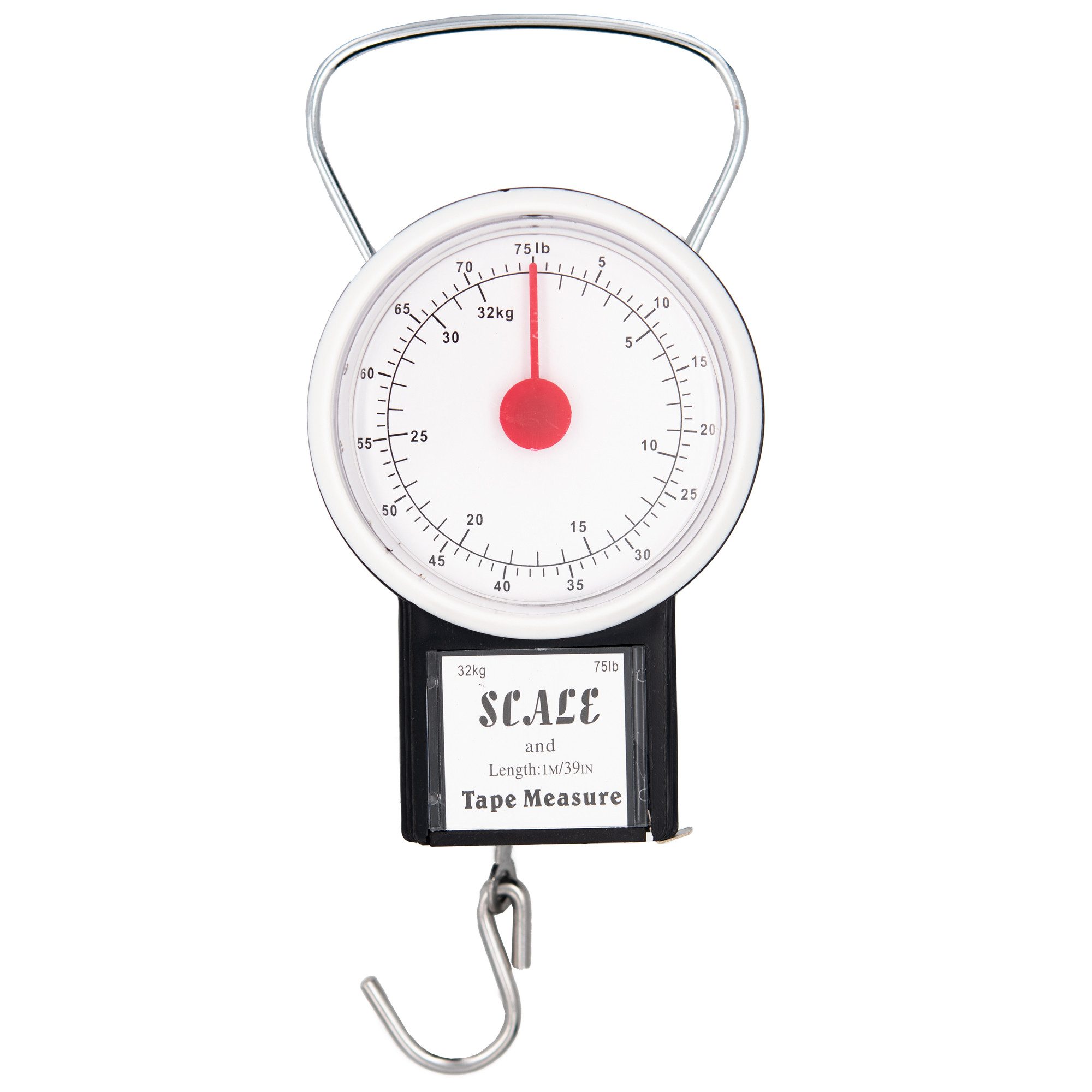 TSB Werk Kofferwaage Kofferwaage Gepäckwaage Maßband Hängewaage, Zugwaage, Bandmaß, Koffer, Waage, 32 kg