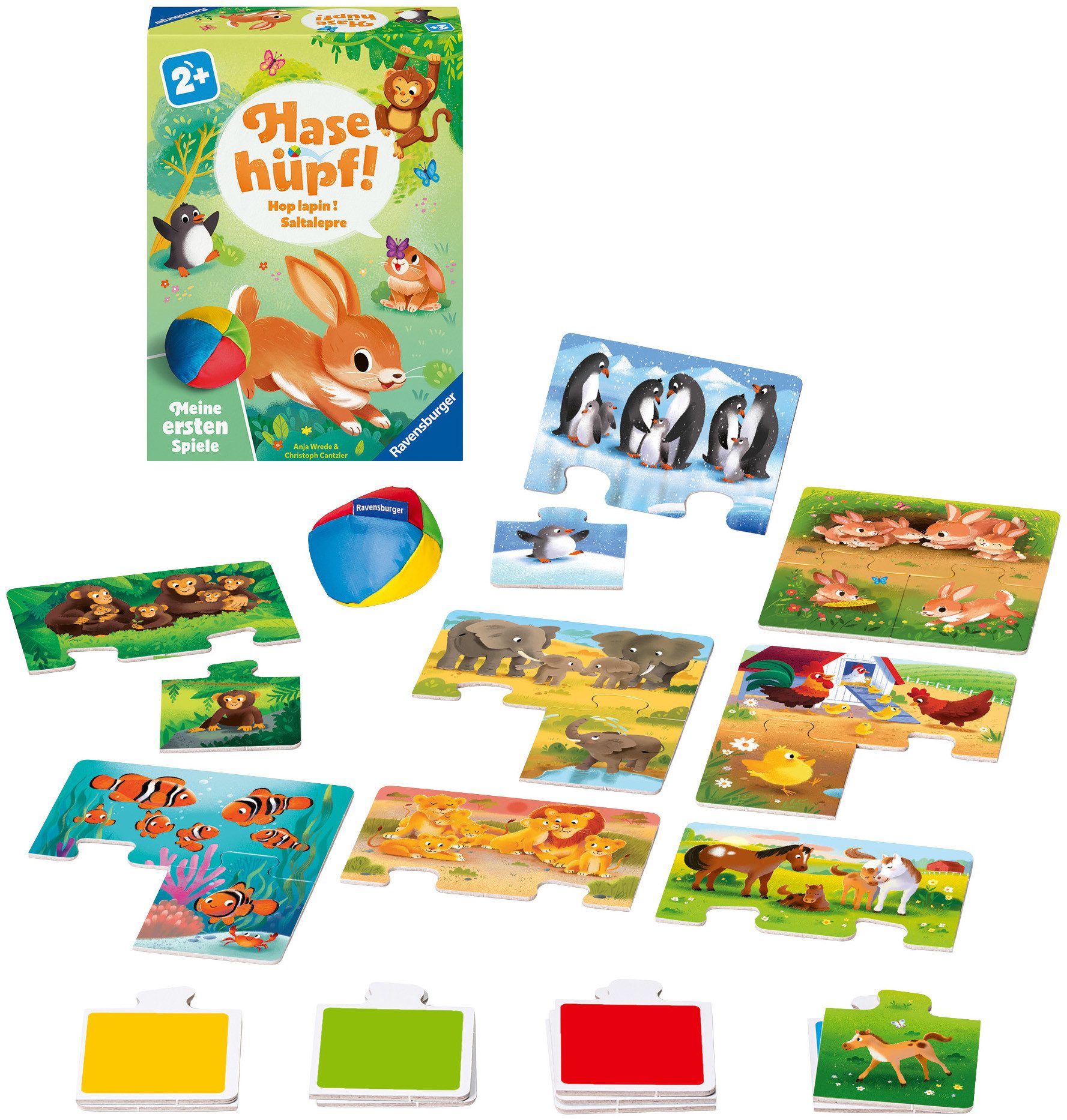 Ravensburger Spiel Hase hüpf!, Kinderspiel, Made in Europe