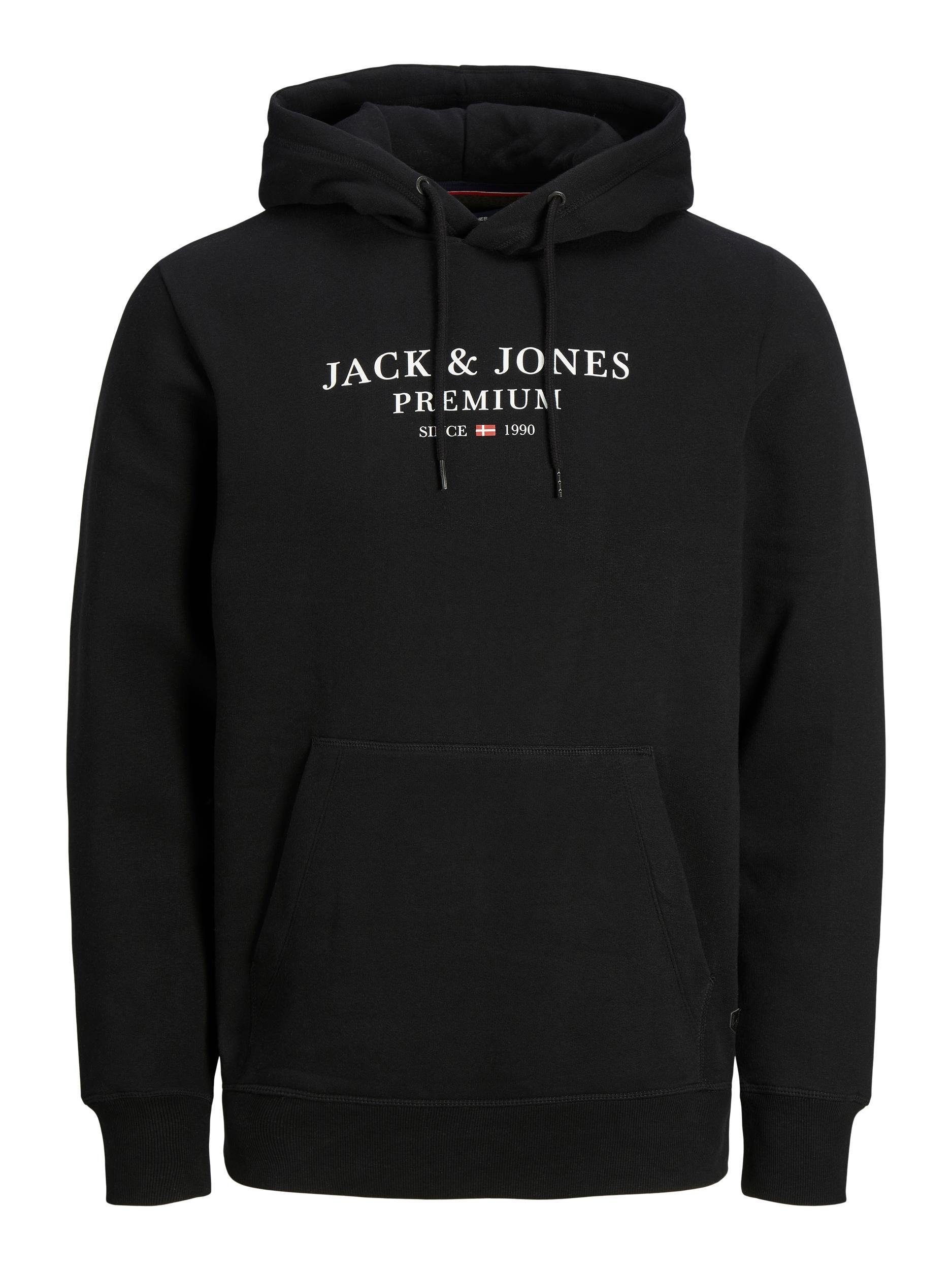 Jack & Jones Kapuzensweatshirt schwarz BLUARCHIE HOOD SWEAT