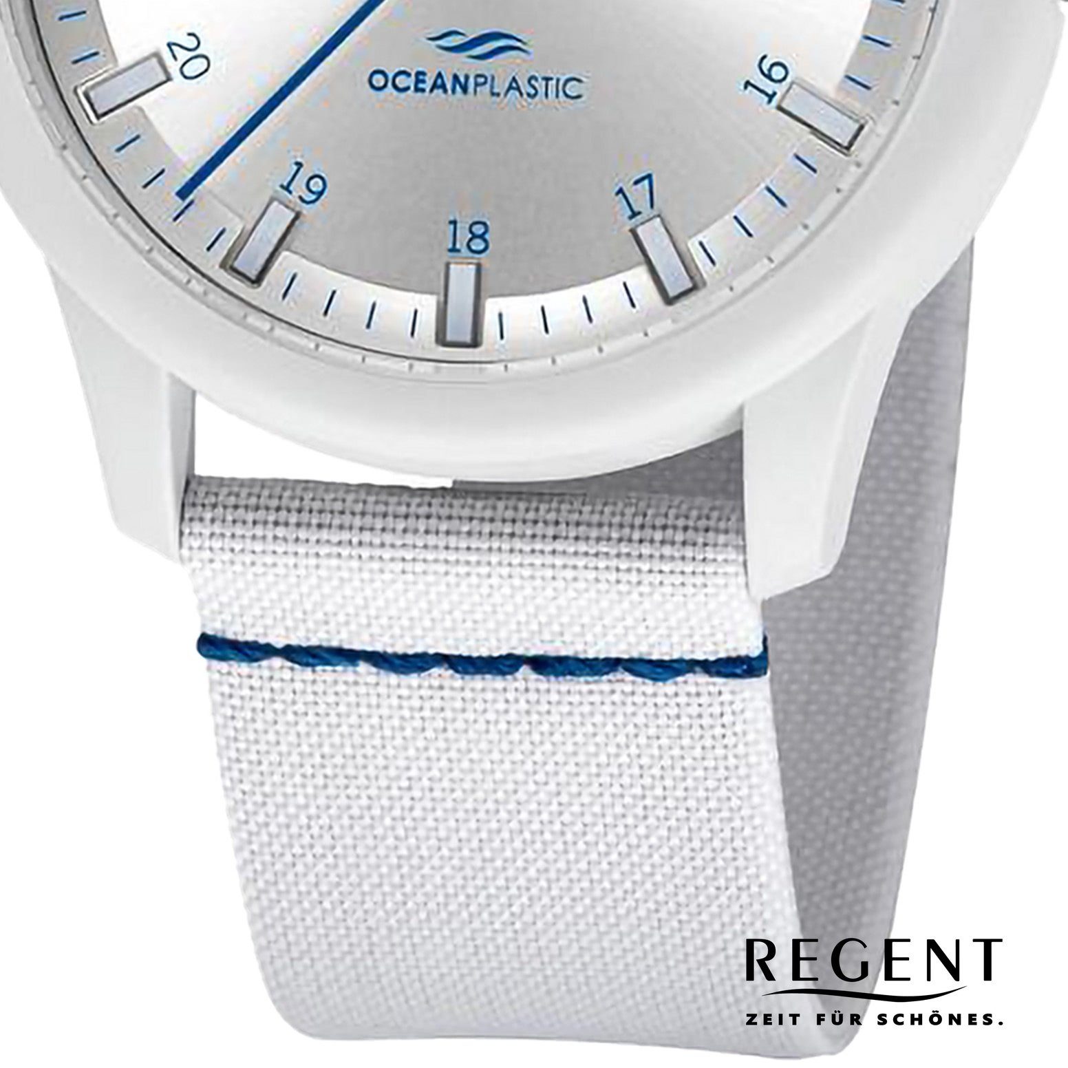 Armbanduhr Herren Regent Analog, Regent groß Herren 40mm), Armbanduhr extra rund, Nylonarmband Quarzuhr (ca.