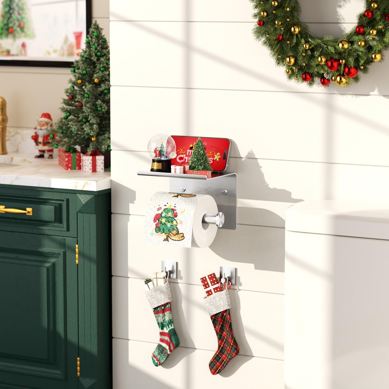 SURFOU Toilettenpapierhalter Toilettenpapierhalter Edelstahl Klopapierhalte günstig online kaufen