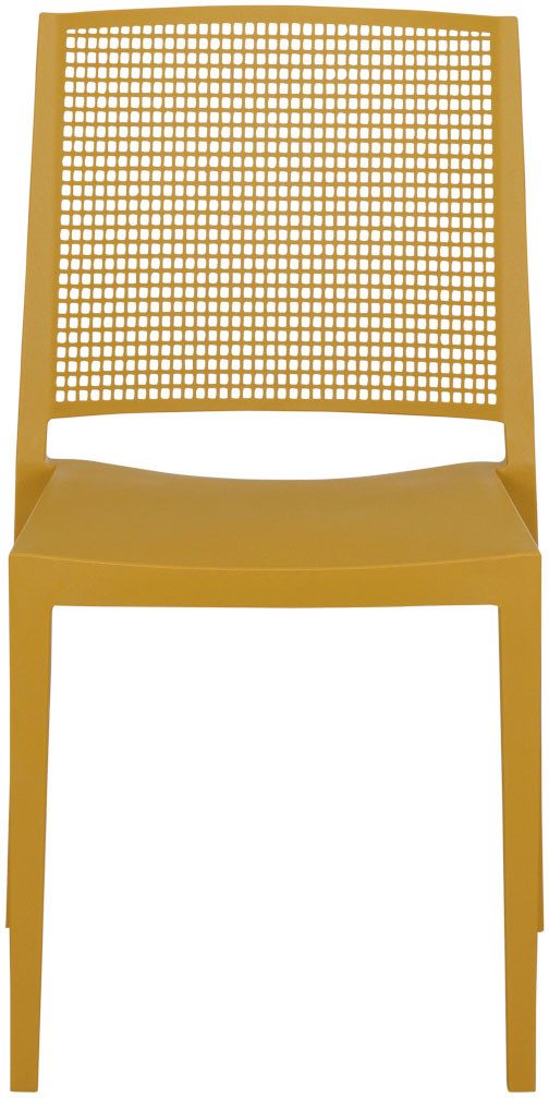 Siena Garden Gartensessel Square 2er Set Stapelstuhl mustard (Set, 2-St), Gestell, Polypropylen/Glasfaser