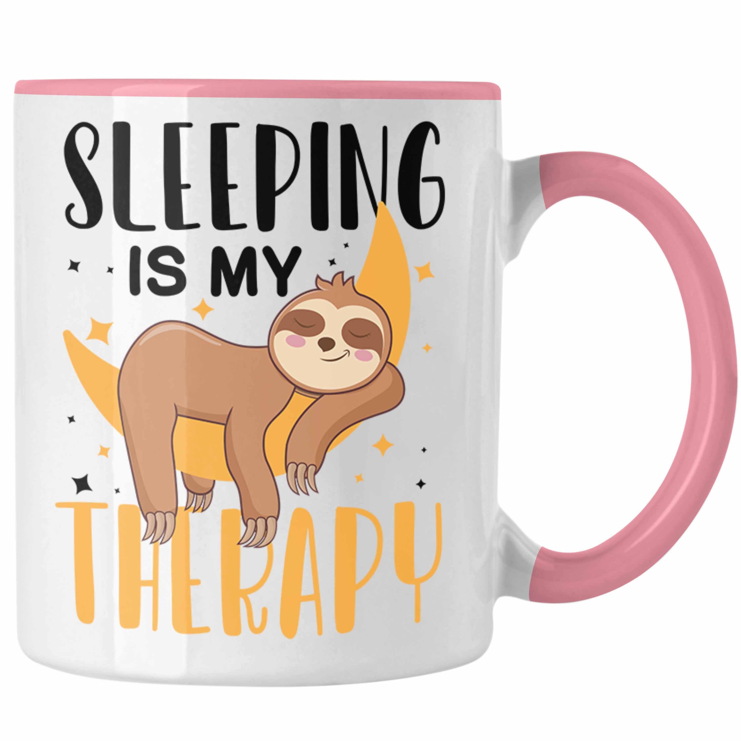 Faultier Trendation Is Tasse Trendation Rosa Tasse - Sleeping Therapy Geschenk My