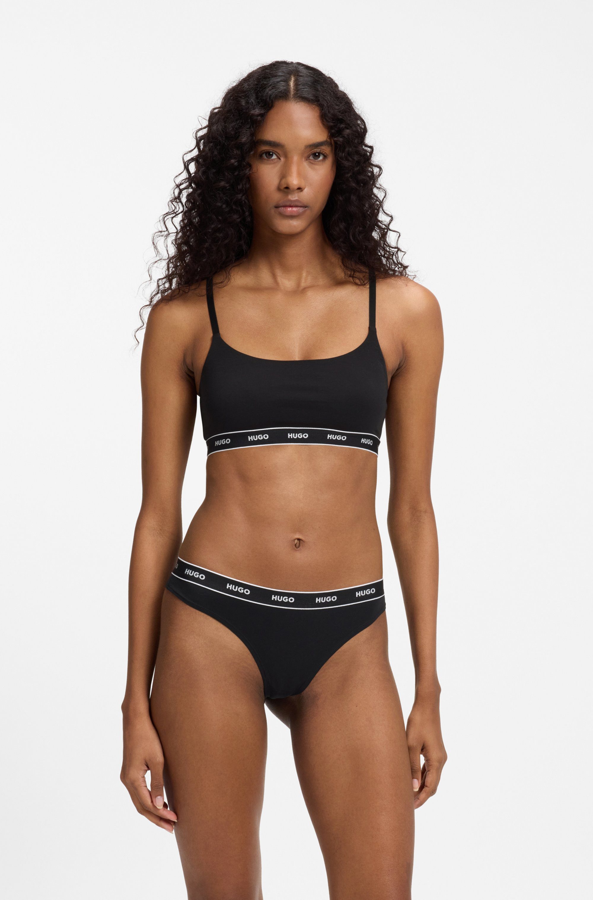HUGO Bralette TWIN BRALETTE DESIGN (2-tlg) ohne Verschluss, ohne Polsterung – Bild 3 von 5