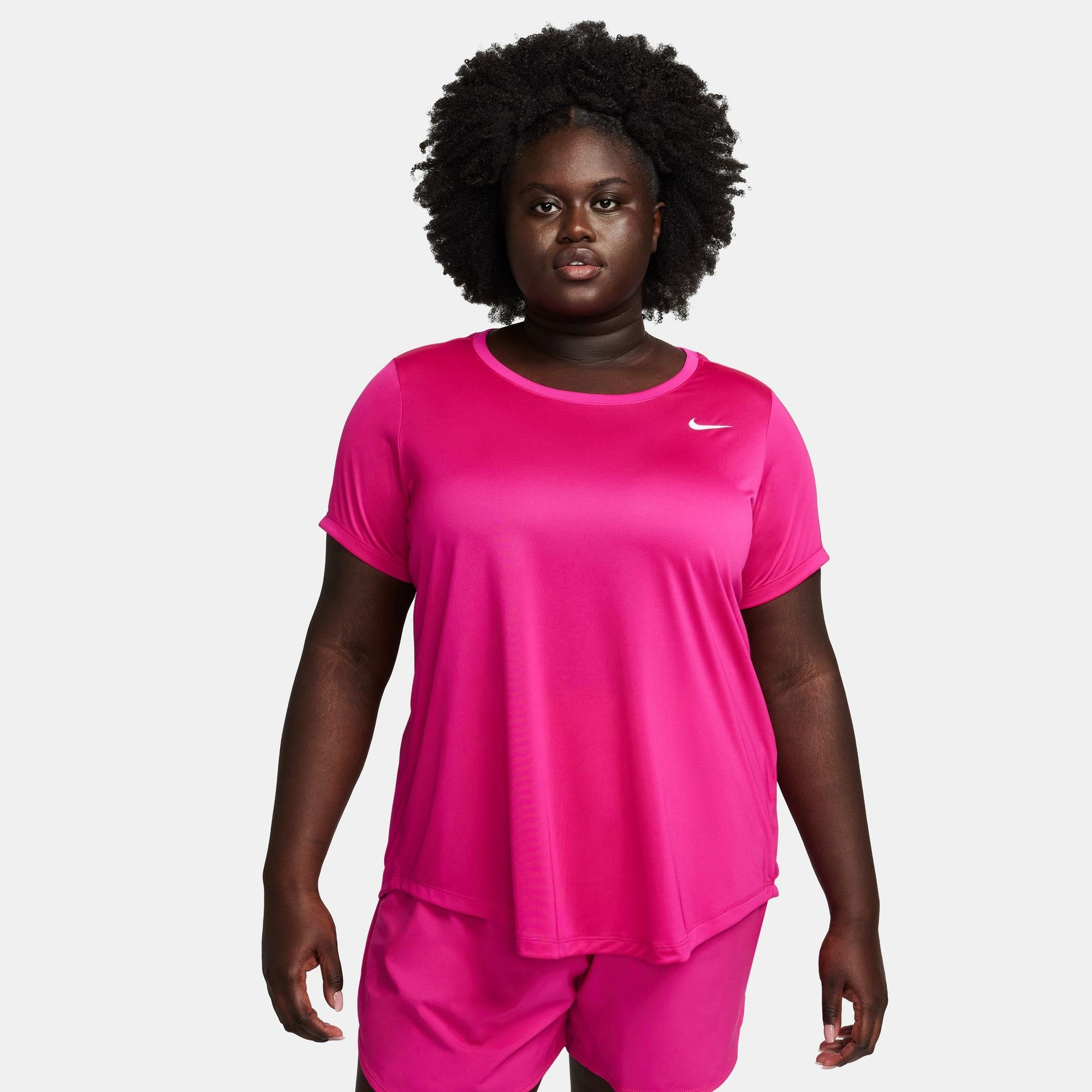 Nike Trainingsshirt DRI-FIT WOMEN'S T-SHIRT (PLUS SIZE) FIREBERRY/WHITE | Funktionsshirts