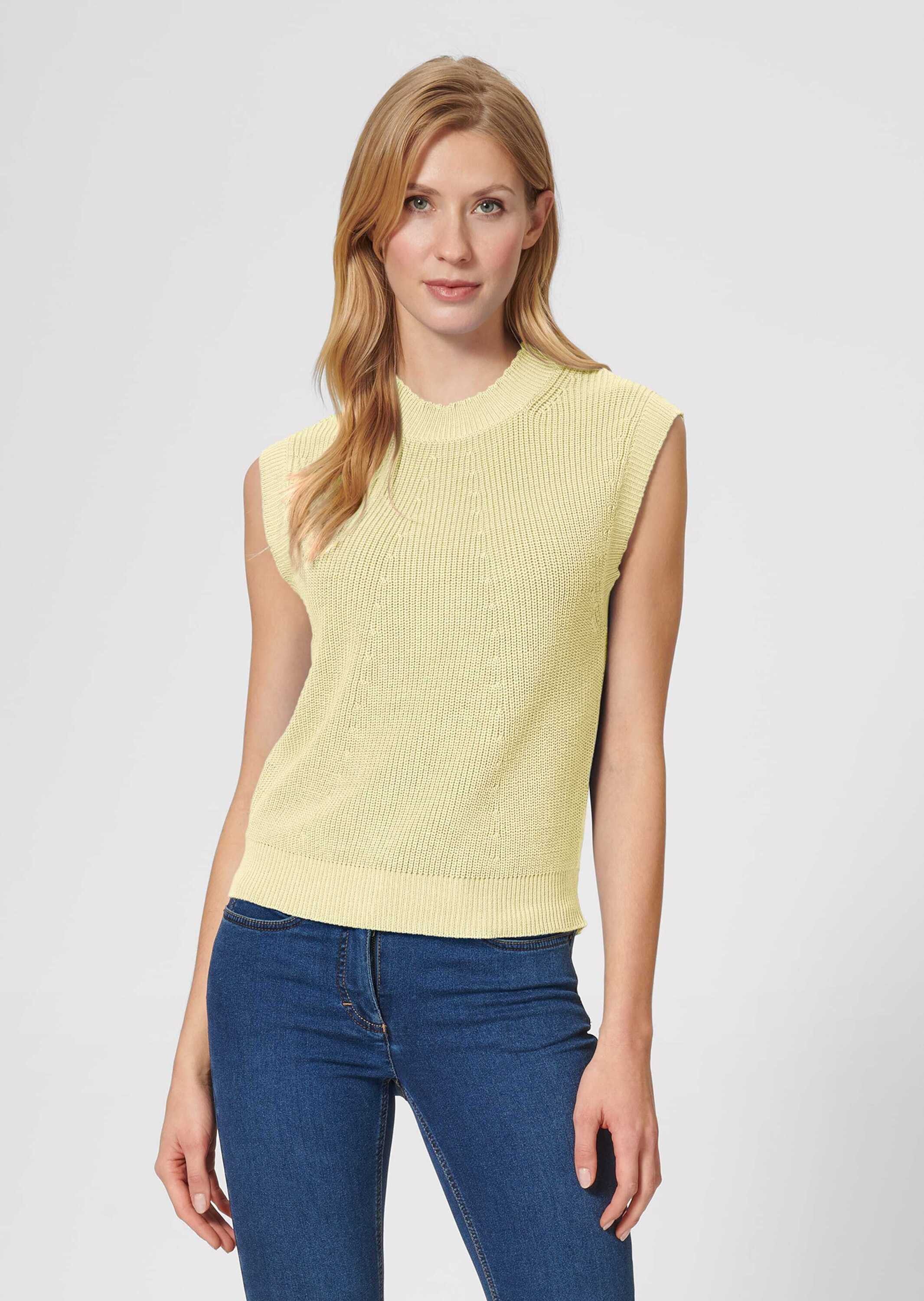 MADELEINE Strickpullover Pullunder mit Stehkragen günstig online kaufen