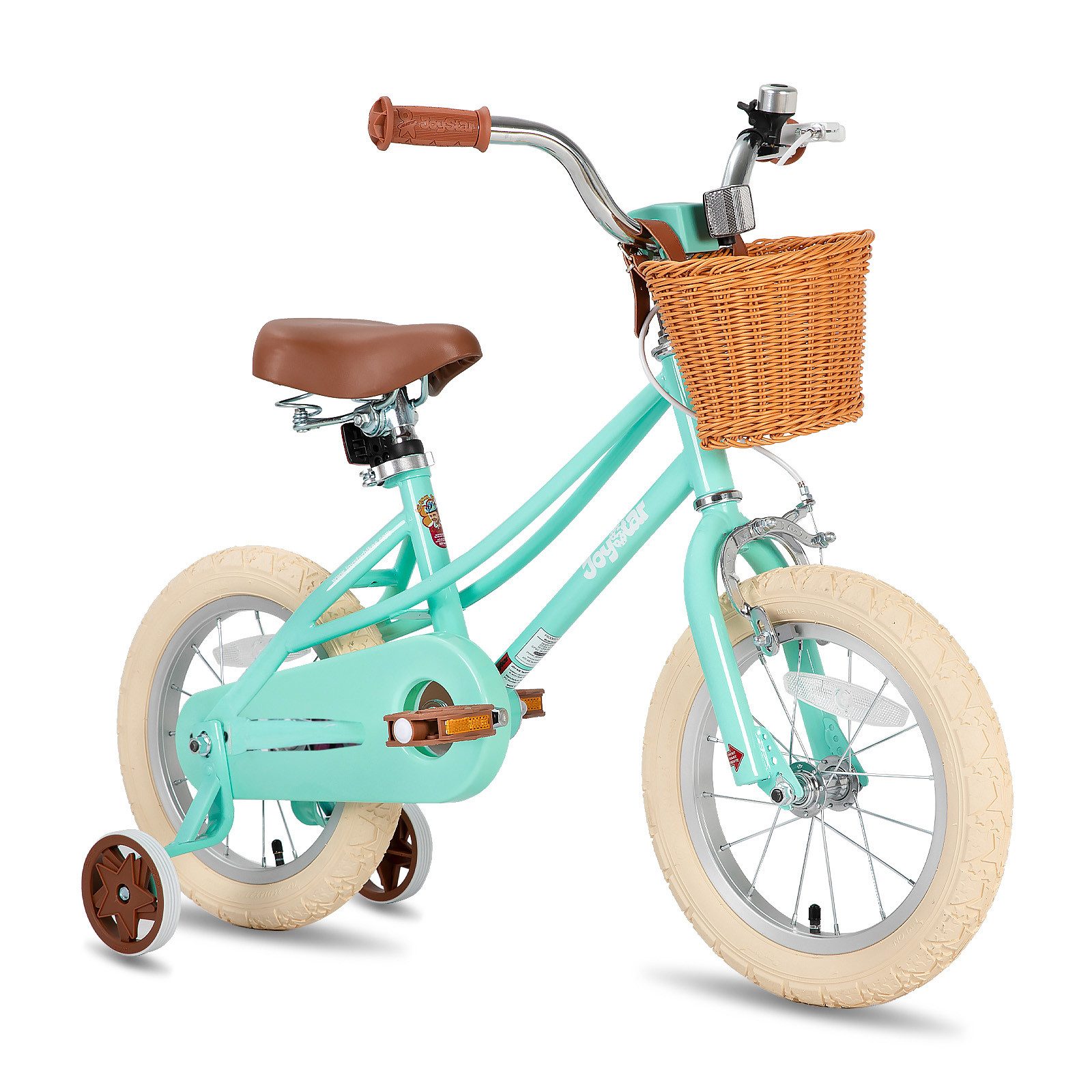 JOYSTAR Kinderfahrrad 12/14/16/18/20 Mädchenfahrrad für 2-13 Jahre alte Kinder, 12" 14" 16" Kinderfahrrad mit Stützrädern & Korb, 20 Zoll mit Ständer