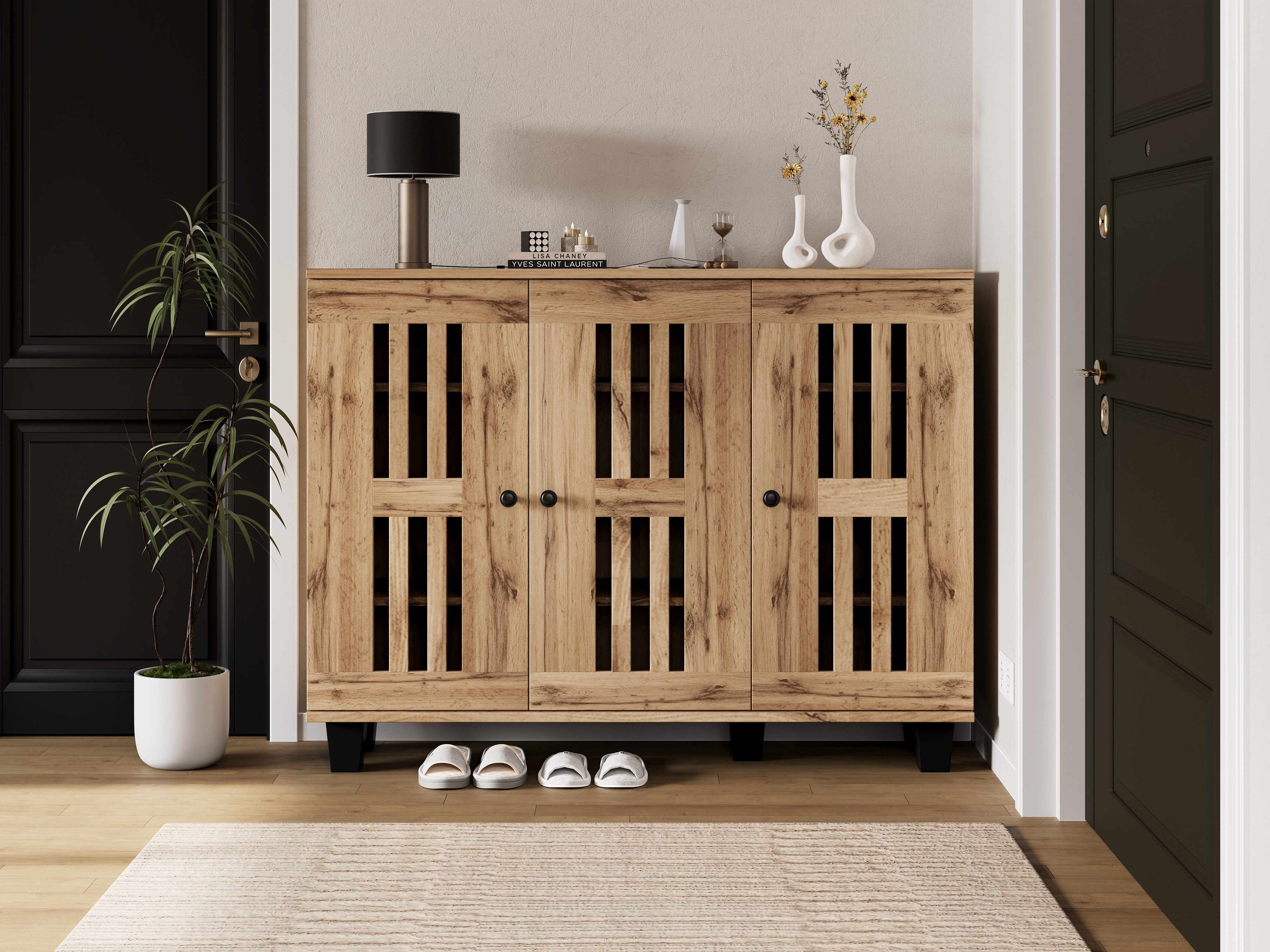 IDEASY Sideboard 3-türiges Sideboard mit 8 Fächern