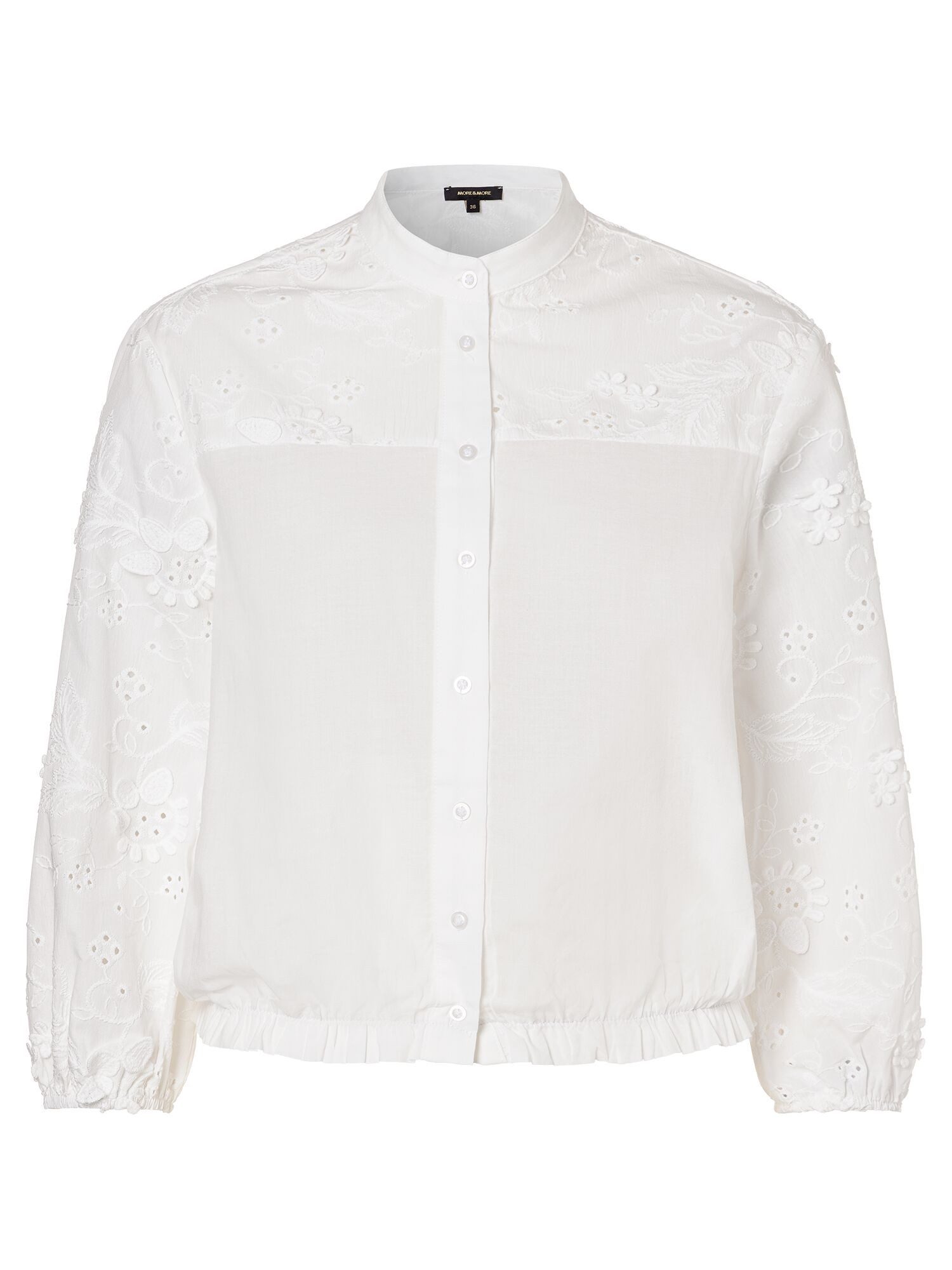 Klassische Bluse Spitzenbluse